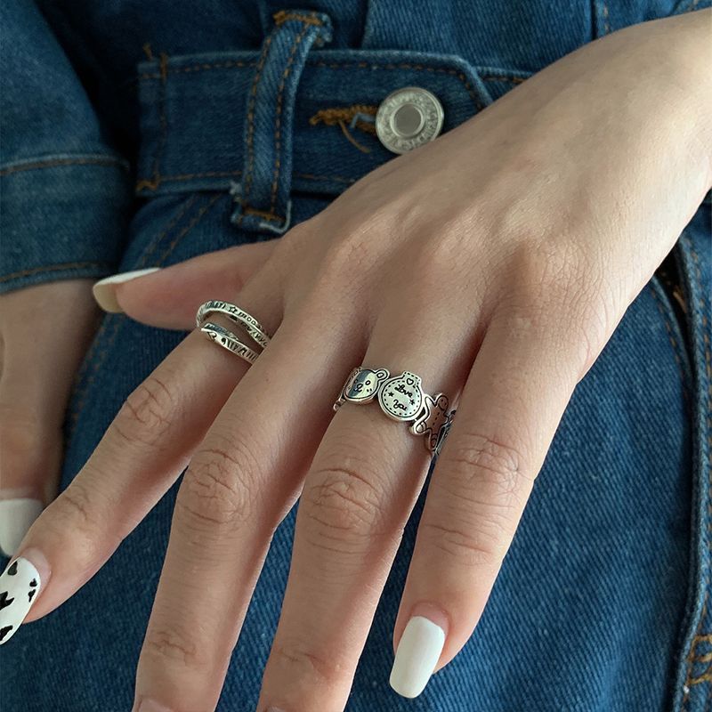 Jewelry Smile New Design Jewelry Rings Open Chrome Ring (Size 7-13) Size ONE SIZE - 5 Thumbnail