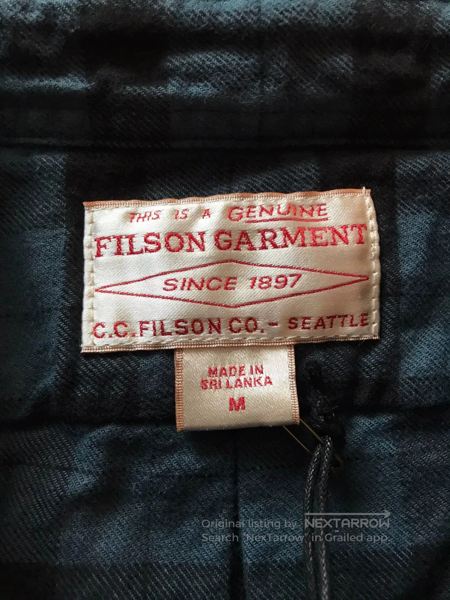 Filson Filson 11012006 Midnight Black Flannel Work Shirt. Size US M / EU 48-50 / 2 - 7 Thumbnail
