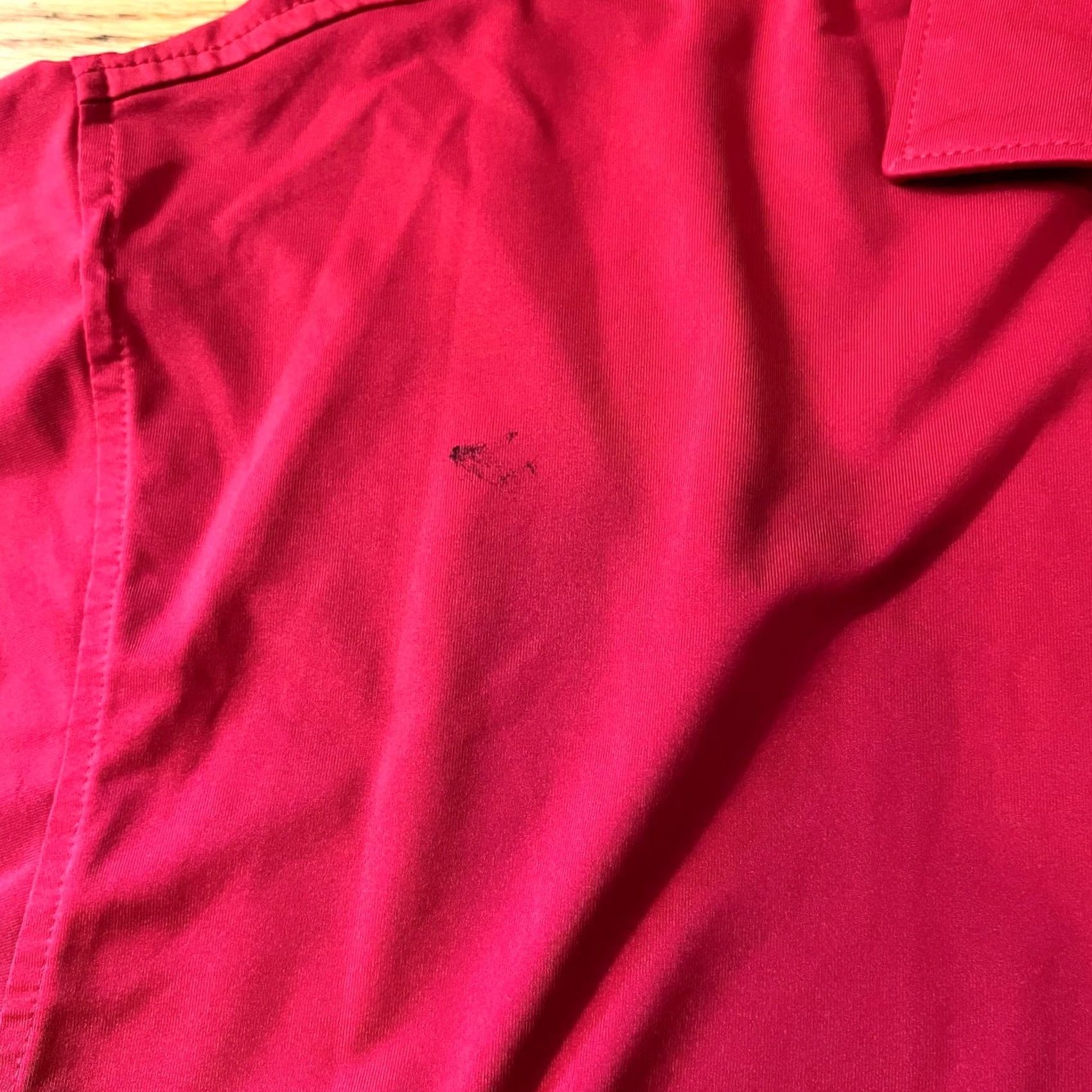 Footjoy Footjoy Polo Shirt Mens XL Red Performance Golf Short Sleeve Mens XL Regular Red Small stain Size US XL / EU 56 / 4 - 2 Thumbnail