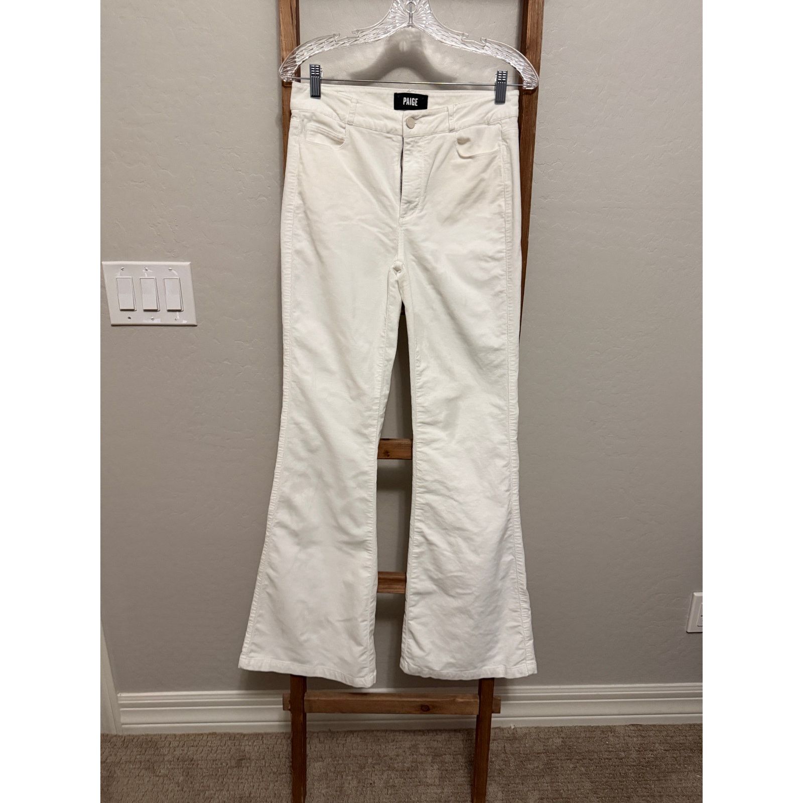 Paige Paige-off white soft Corduroy flare pants- Size 27 Size 27" / US 4 / IT 40 - 1 Thumbnail
