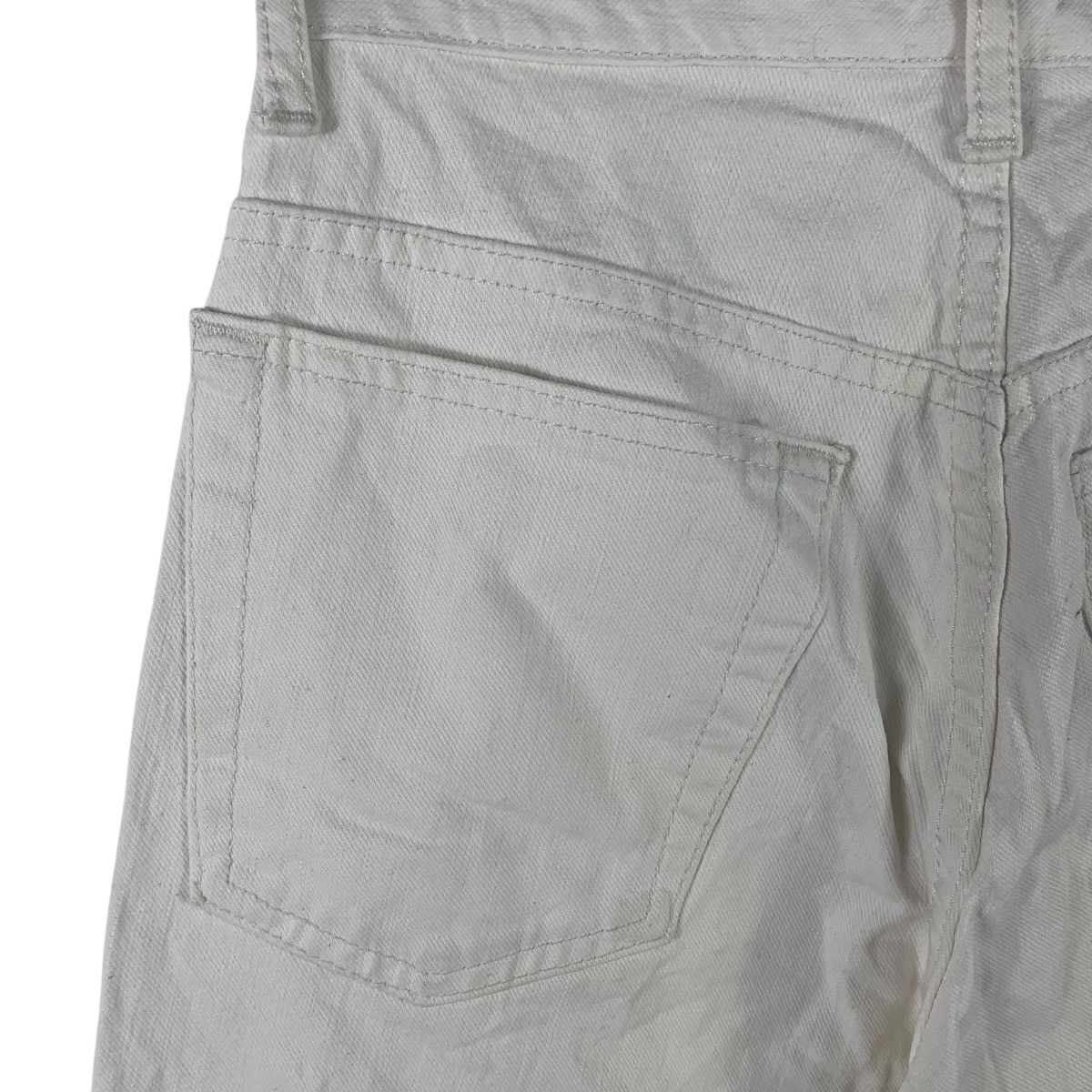Designer × agnes b. Vintage AGNES B Paris white colour jeans Size 25" / US 0 / IT 36 - 15 Thumbnail
