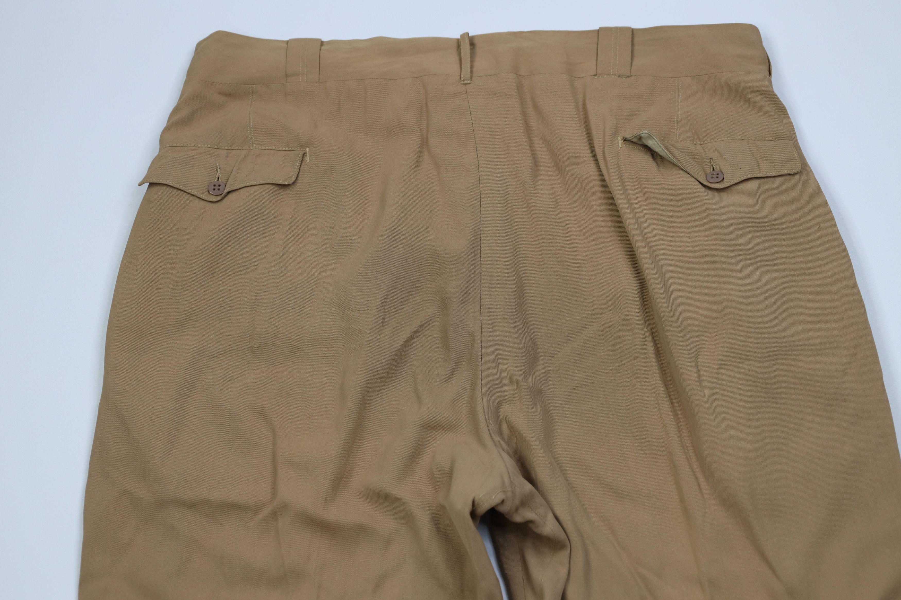 Vintage Vintage 50s Rockabilly Gabardine Wide Leg Chino Pants USA Size US 38 / EU 54 - 12 Thumbnail