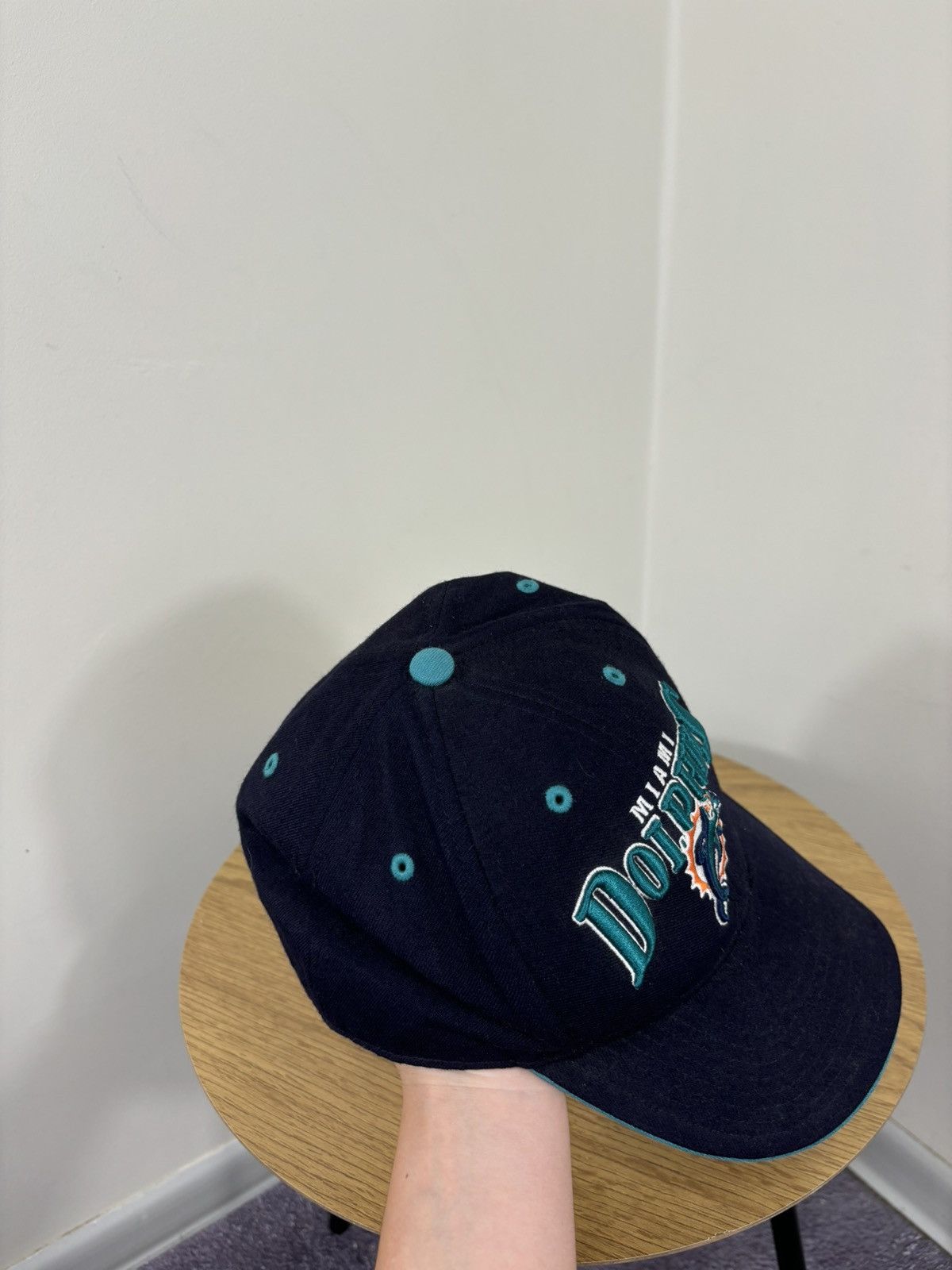 NFL Vintage 90s Miami Dolphins NFL Rare Dad Hat Cap Size ONE SIZE - 10 Thumbnail