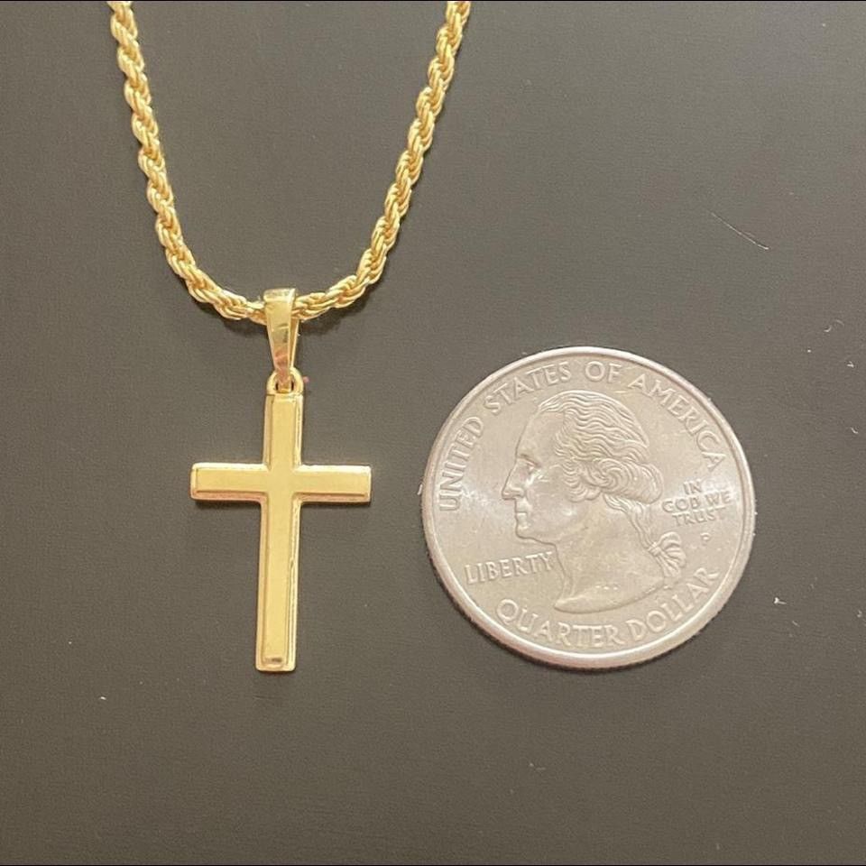 Other Gold Chain 14k Gold Vermeil Rope 20in 2mm and Cross Set Size ONE SIZE - 3 Thumbnail