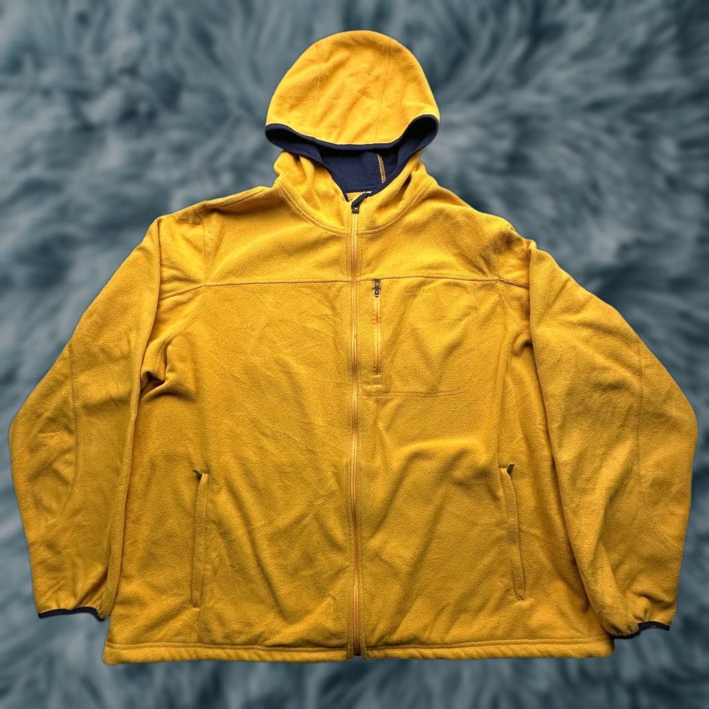 Vintage LL Bean Polartec Windbloc Fleece Hoodie Jacket Mens XXL Full Zip Yellow 251298 Jacket Mens XXL Yellow Size US XXL / EU 58 / 5 - 1 Thumbnail