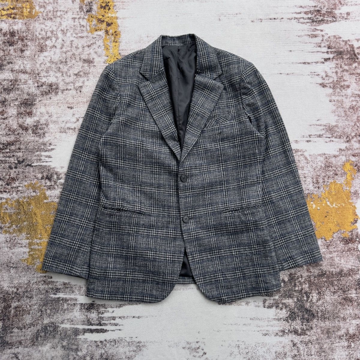 Burberry VINTAGE BURBERRY LONDON CHECK WOOL BLAZER JACKET RARE Size 42R - 2 Thumbnail