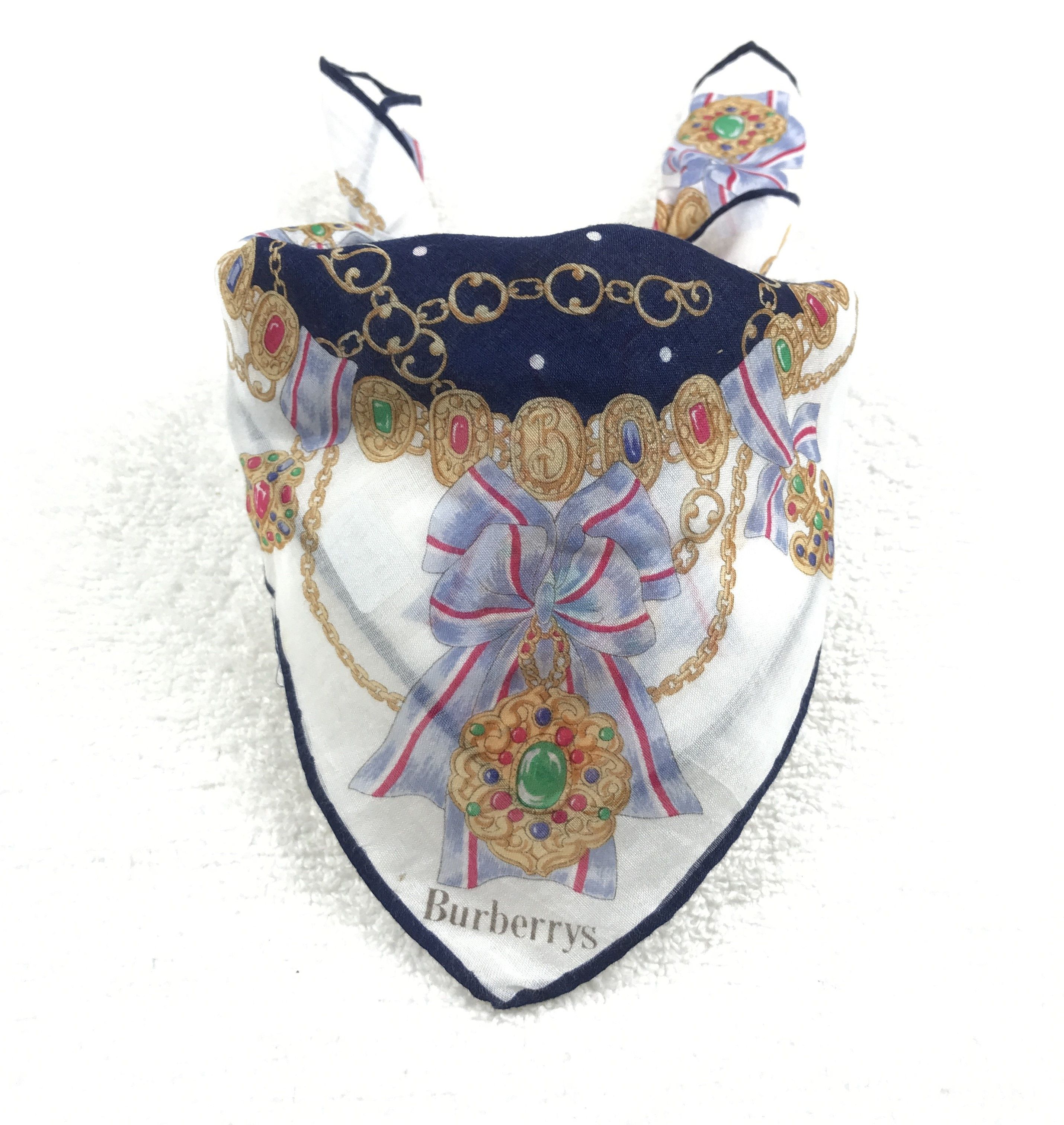 Burberry × Vintage Vintage Burberry Bandana Neckerchief Handkerchief Size ONE SIZE - 4 Thumbnail