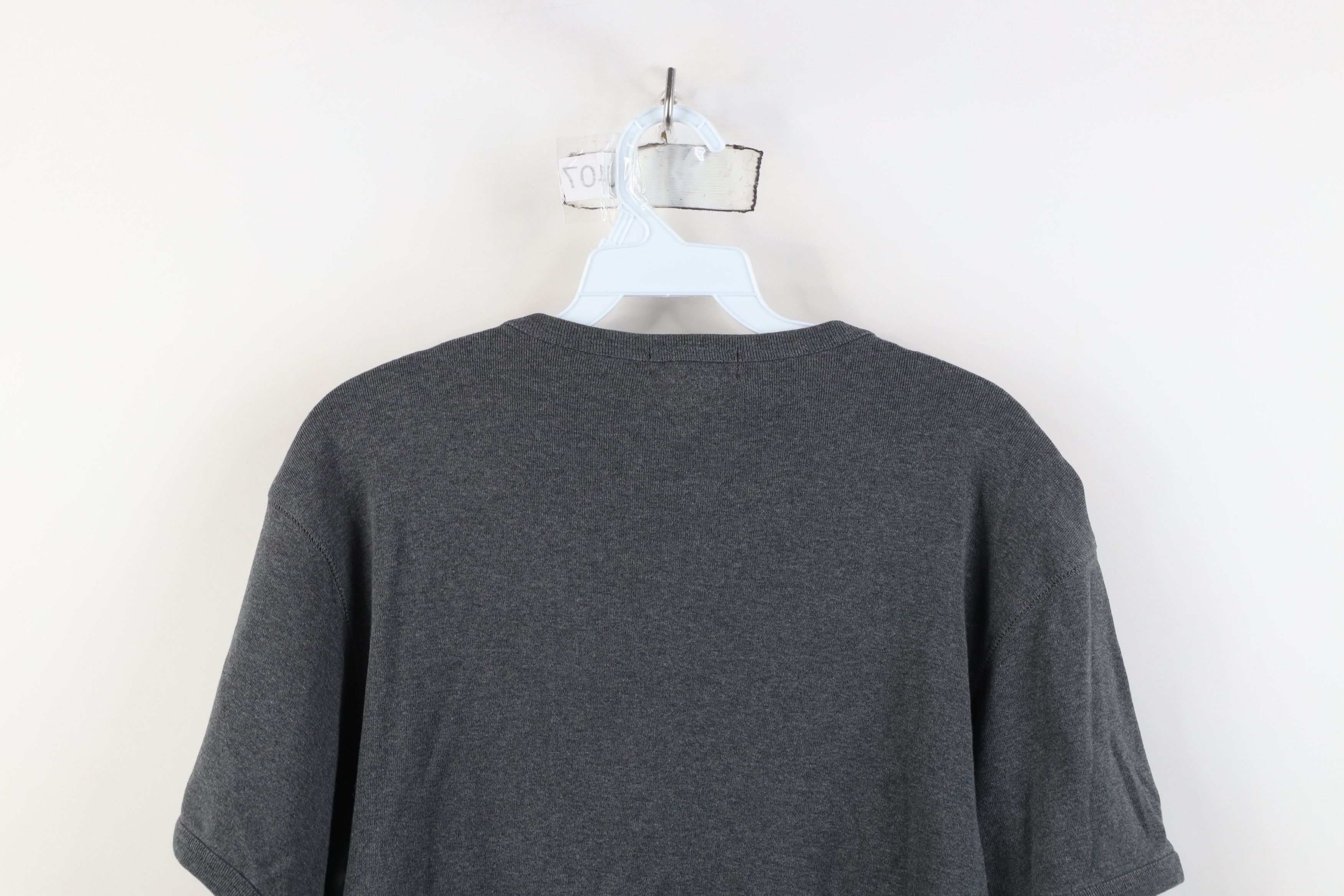 Gap Vintage 90s Y2K Gap Blank Babydoll Ribbed Knit T-Shirt Gray Size US L / EU 52-54 / 3 - 10 Thumbnail