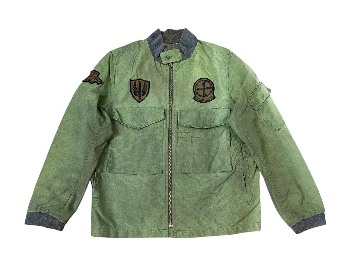 291295=Homme Vintage 291295=Homme Knight Hawks Military Dirty Oil Jacket Size US L / EU 52-54 / 3 - 1 Thumbnail