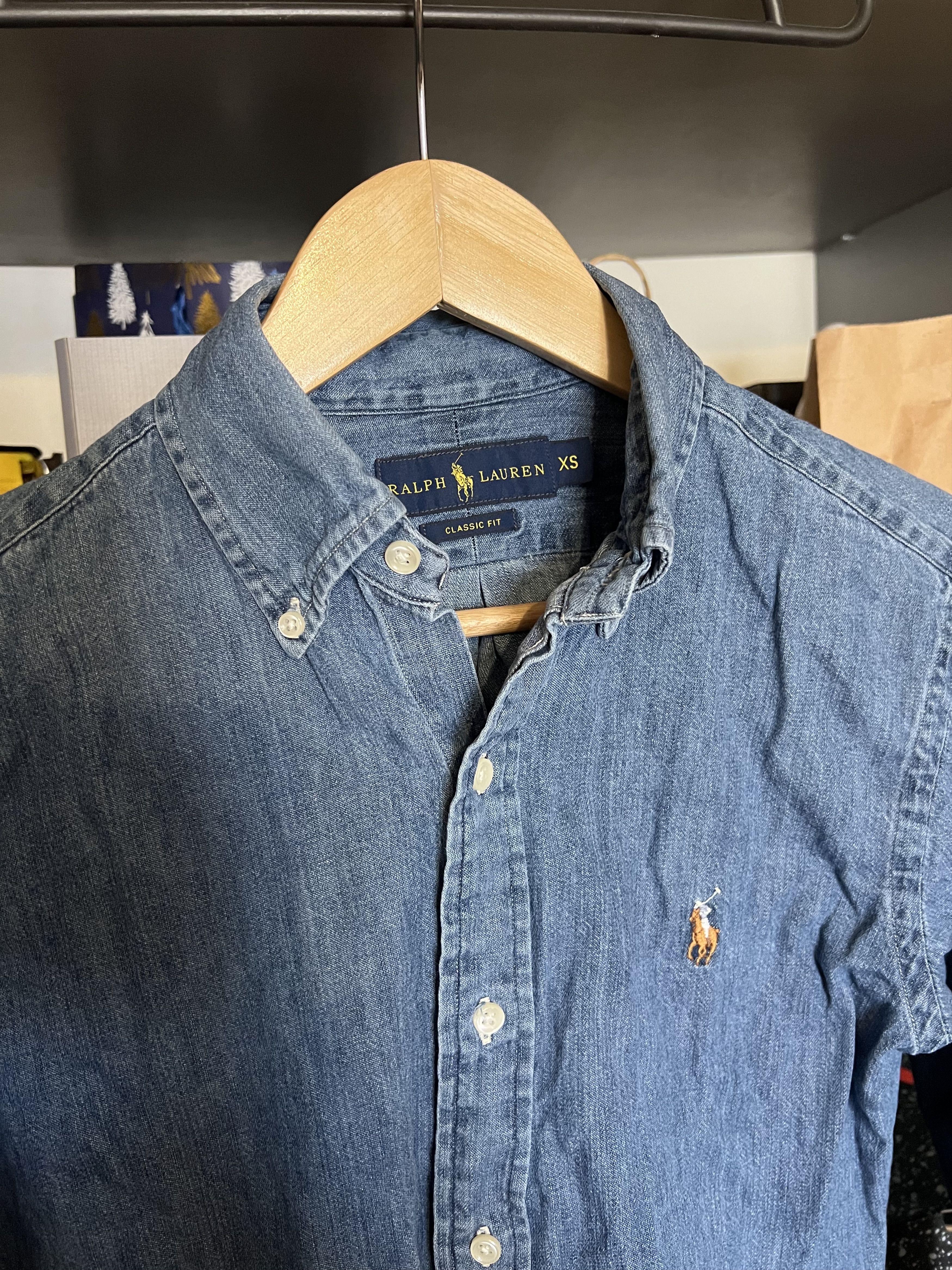 Polo Ralph Lauren Vintage Polo Ralph Lauren Denim Shirt Jeans Designer 90s Size US XS / EU 42 / 0 - 3 Thumbnail