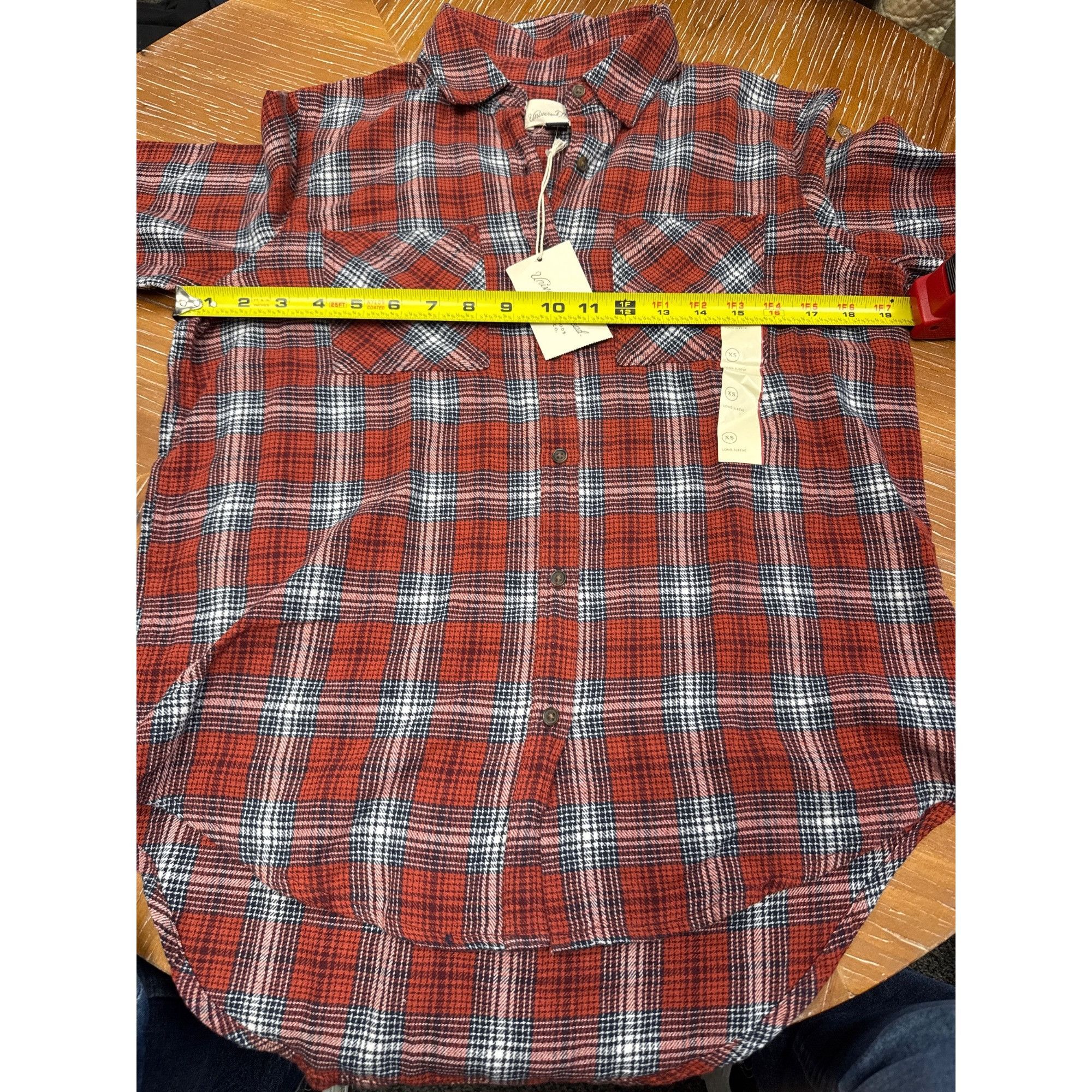 Other Womens Plaid Flannel Long Sleeve Button-Down Shirt Size XS / US 0-2 / IT 36-38 - 11 Thumbnail