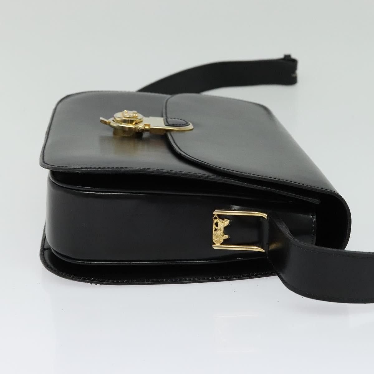 Celine CELINE Shoulder Bag Leather Black Gold Size ONE SIZE - 5 Thumbnail