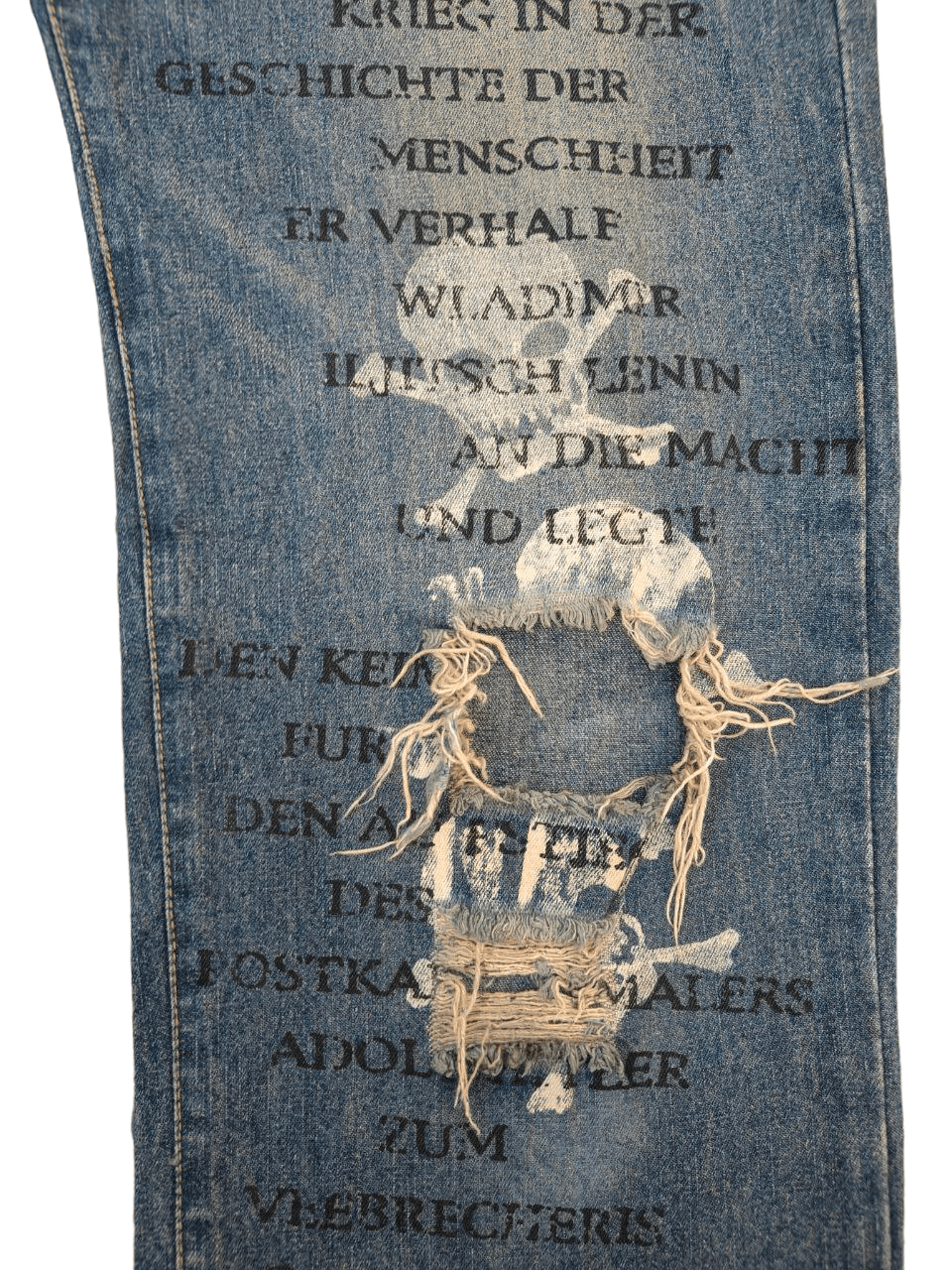In The Attic In The Attic Poem Punk Distressed Denim Size US 34 / EU 50 - 8 Thumbnail