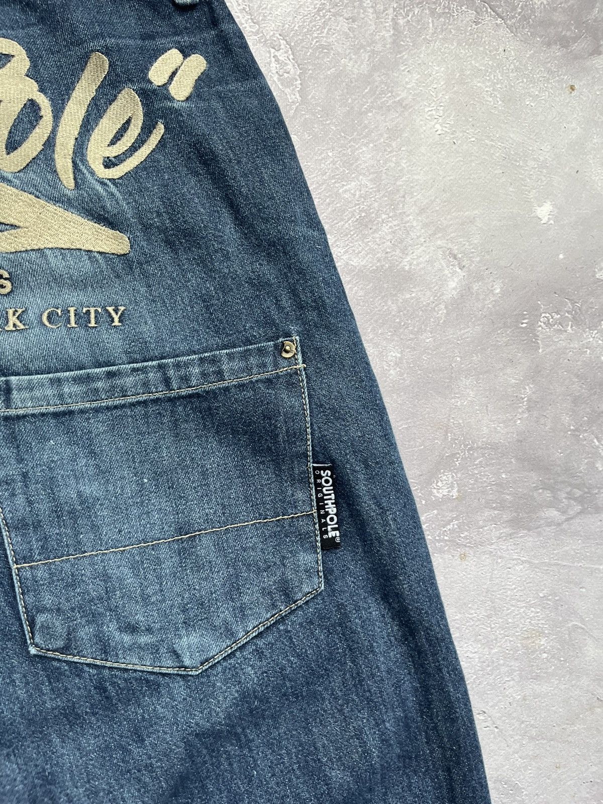 Southpole 💥RARE💥 Vintage South Pole Big Logo Embroidered Baggy Jeans Size US 30 / EU 46 - 13 Thumbnail