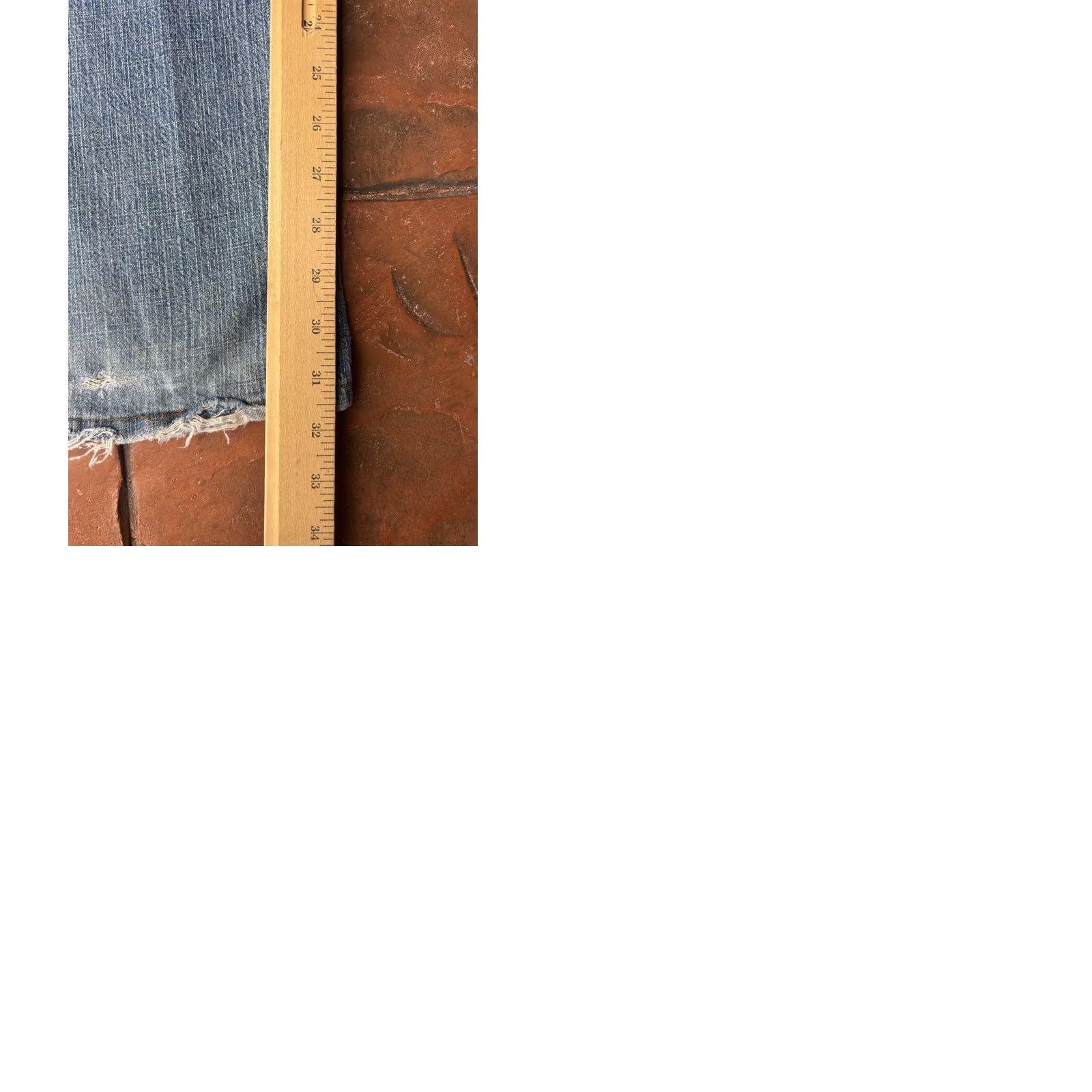 Vintage VINTAGE Dusty Jeans Men 34x30 Distressed Baggy Wide-Leg 90s Grunge Hip Hop Skater Cotton Denim Size US 34 / EU 50 - 10 Thumbnail