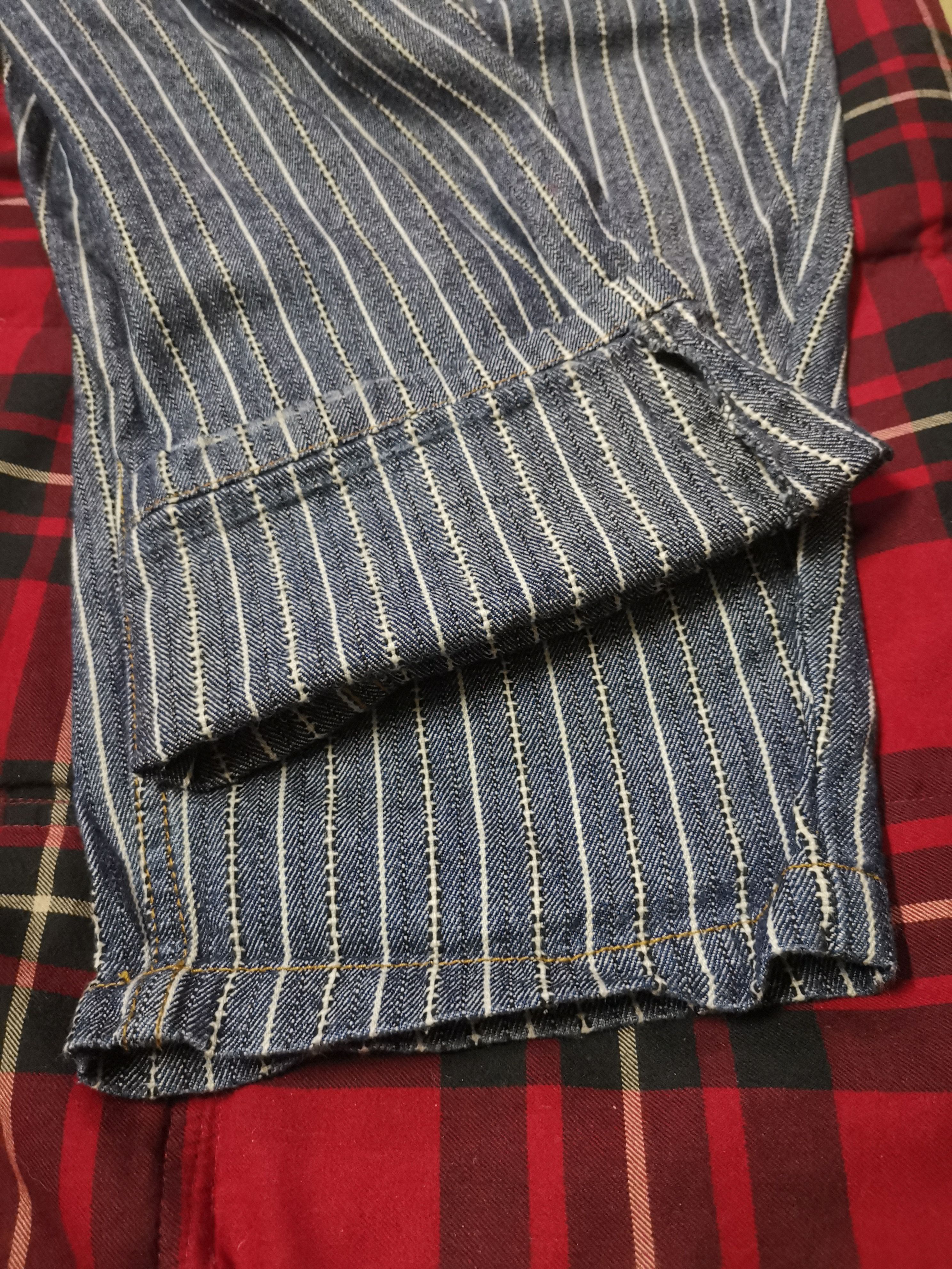 Issey Miyake × Japanese Brand × Ne-Net 💥Rare💥 Vtg Ne-net Issey Miyake Hickory Overall Suspender Size 34" / US 12 / IT 48 - 7 Thumbnail