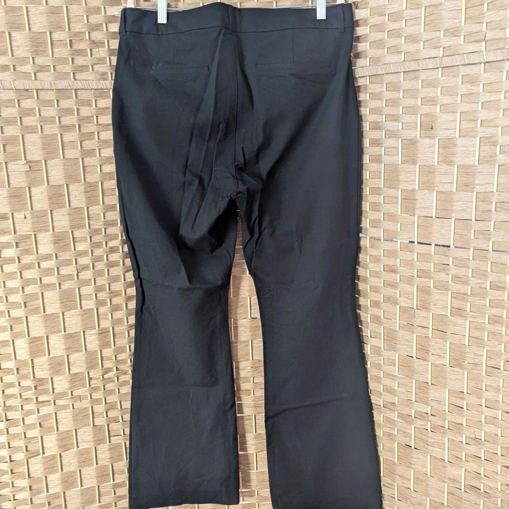 Old Navy Old Navy Dress Pants Black 16 High Rise Pixie Flare Pockets Secret Smooth Workwear Womens Size 38" / US 16 / IT 52 - 2 Thumbnail