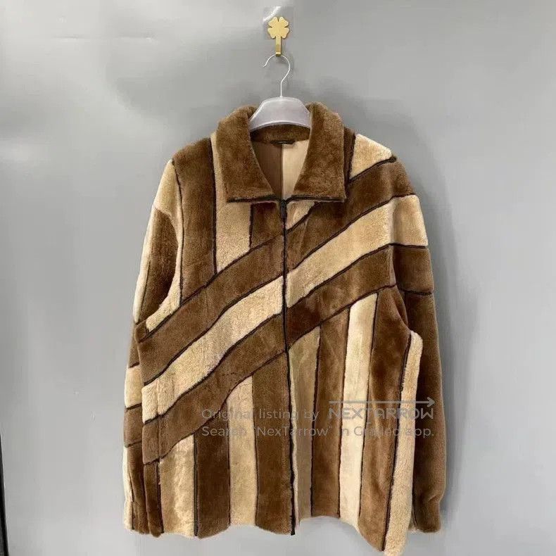 Fendi Fendi Colorblock Shearling Fur Jacket. Size US L / EU 52-54 / 3 - 1 Thumbnail