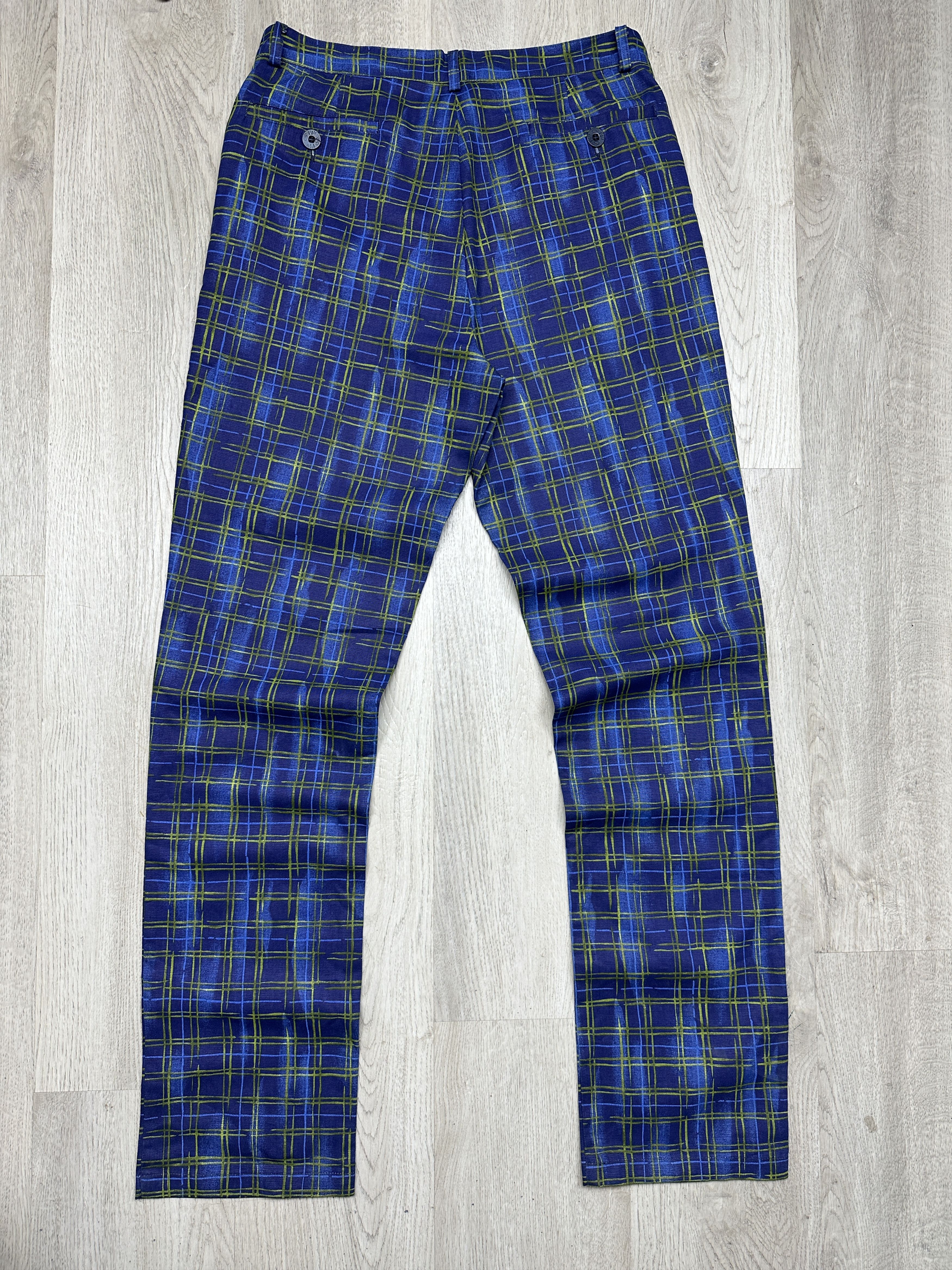 Romeo Gigli G Gigli Romeo Gigli Mens Checkered Pants Trousers Size US 30 / EU 46 - 7 Thumbnail