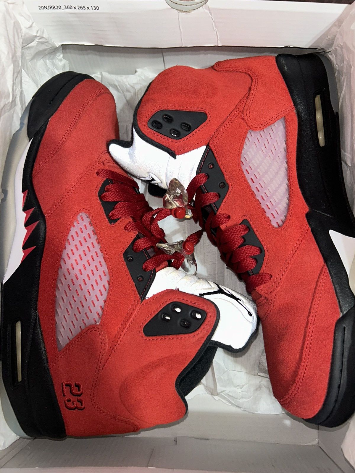 Jordan Brand Jordan 5 Retro Raging Bull Red (2021) DD0587-600 size 12 Size US 12 / EU 45 - 11 Thumbnail