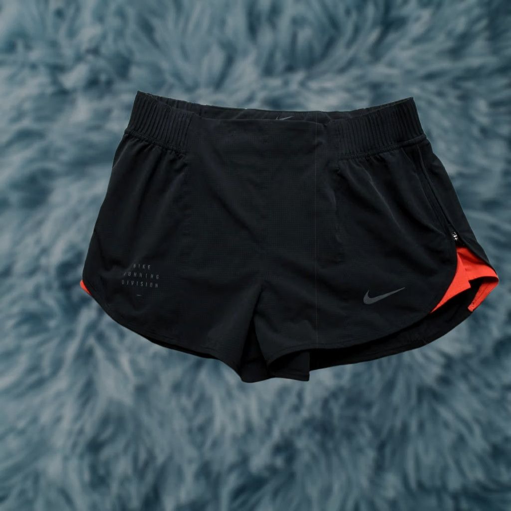 Nike Nike Running Division Shorts Womens M Black Lined Split Hem Running Gym Size 32" / US 10 / IT 46 - 1 Thumbnail
