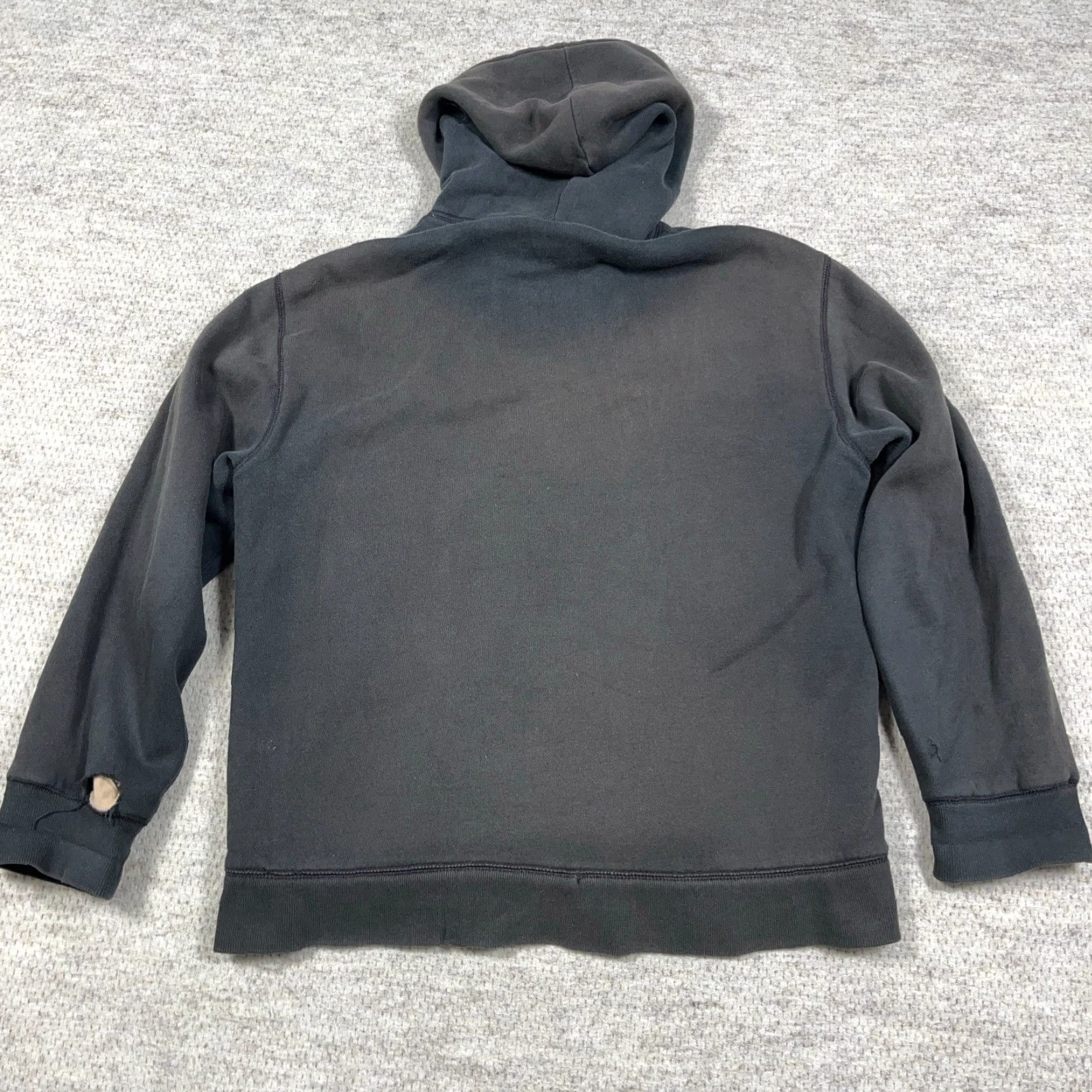 Timberland VINTAGE Timberland Hoodie Men XL Black Full Zip Sherpa Lined Jacket Sun Faded Size US XL / EU 56 / 4 - 3 Thumbnail