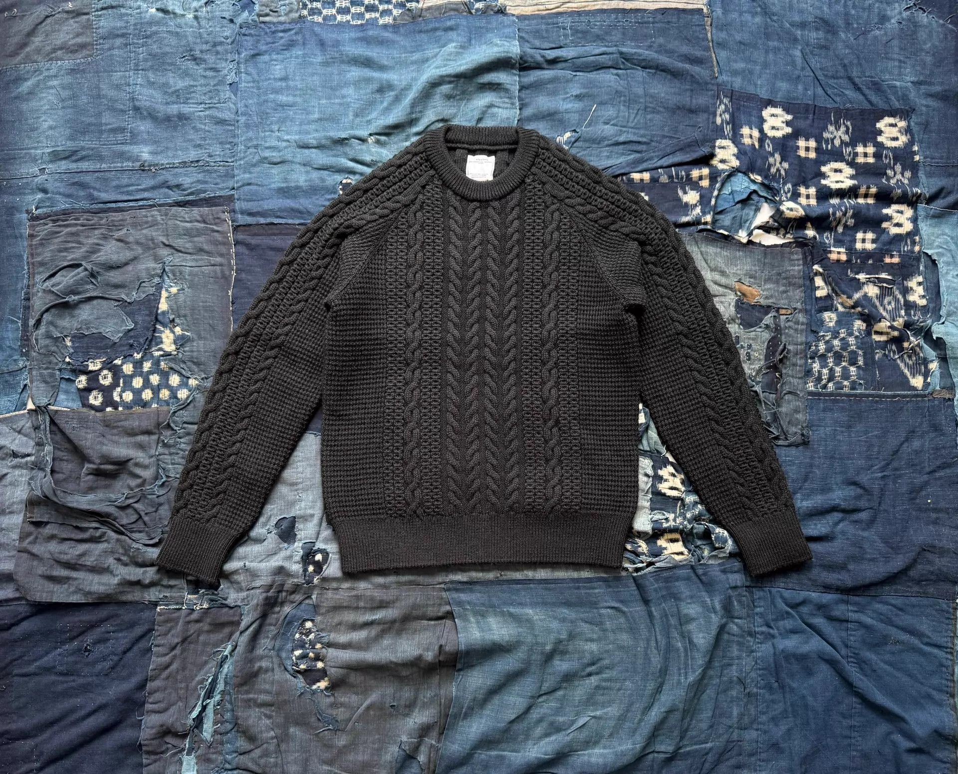 Visvim visvim 19aw fisherman cable blk 3 vintage drop Size US L / EU 52-54 / 3 - 2 Thumbnail