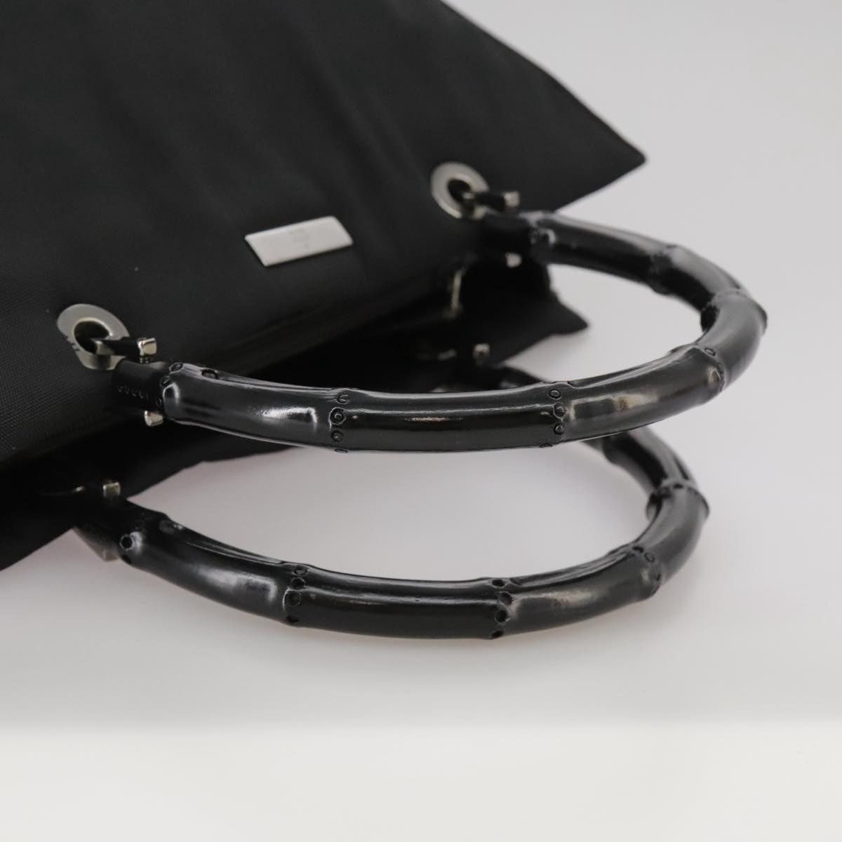 Gucci GUCCI Bamboo Hand Bag Nylon Black 002 002 Size ONE SIZE - 7 Thumbnail