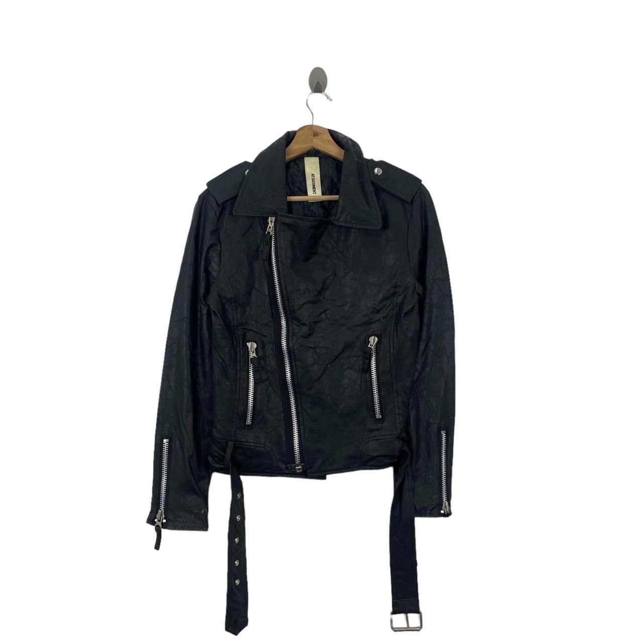 Kazuyuki Kumagai Attachment ATTACHMENT KAZUYUKI KUMAGAI Double Collar Leather Jacket Size M / US 6-8 / IT 42-44 - 1 Thumbnail