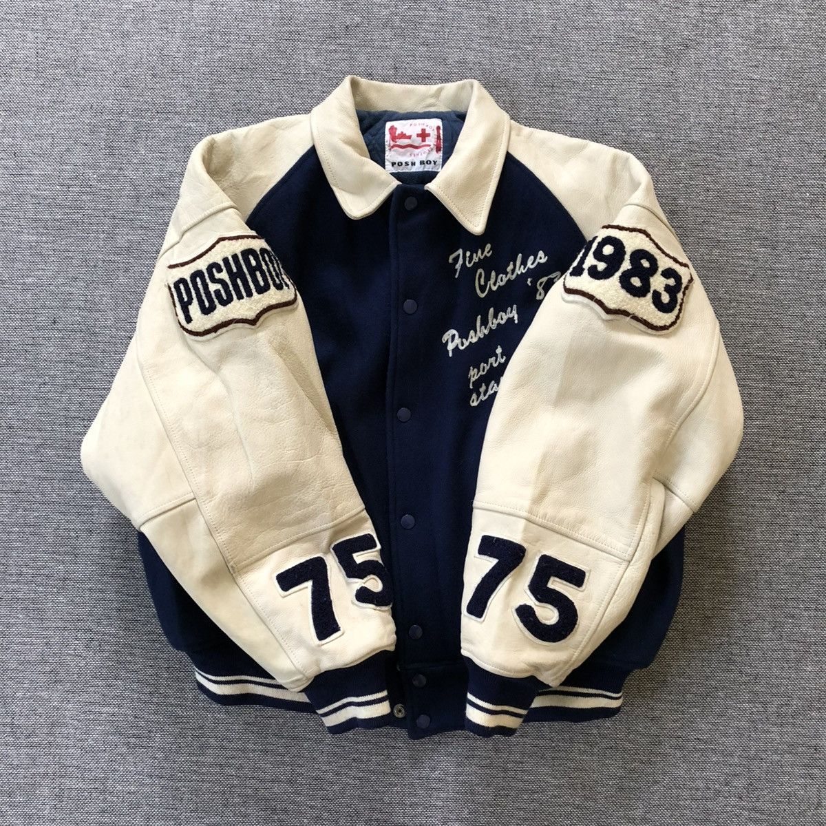 Leather Posh Boy Wool Vintage Varsity Size US M / EU 48-50 / 2 - 3 Thumbnail