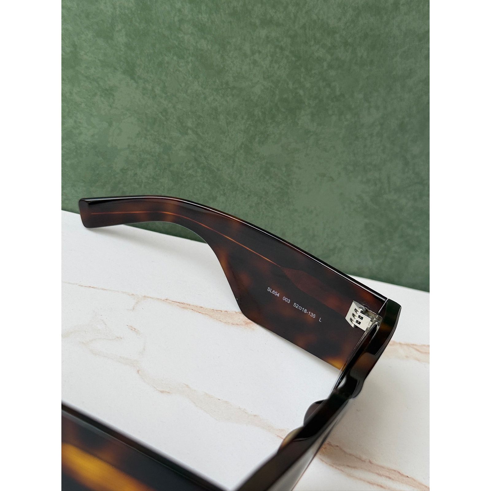 Saint Laurent Paris NEW Saint Laurent SL654 Sunglasses in Havana Brown $545 Size ONE SIZE - 8 Thumbnail