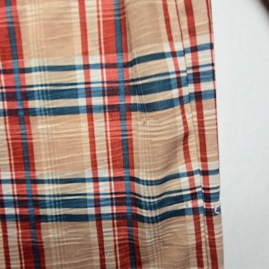 Vintage Vintage Plaid Button-Up Beige Red Blue Checkered Small Shirt Size S / US 4 / IT 40 - 15 Thumbnail