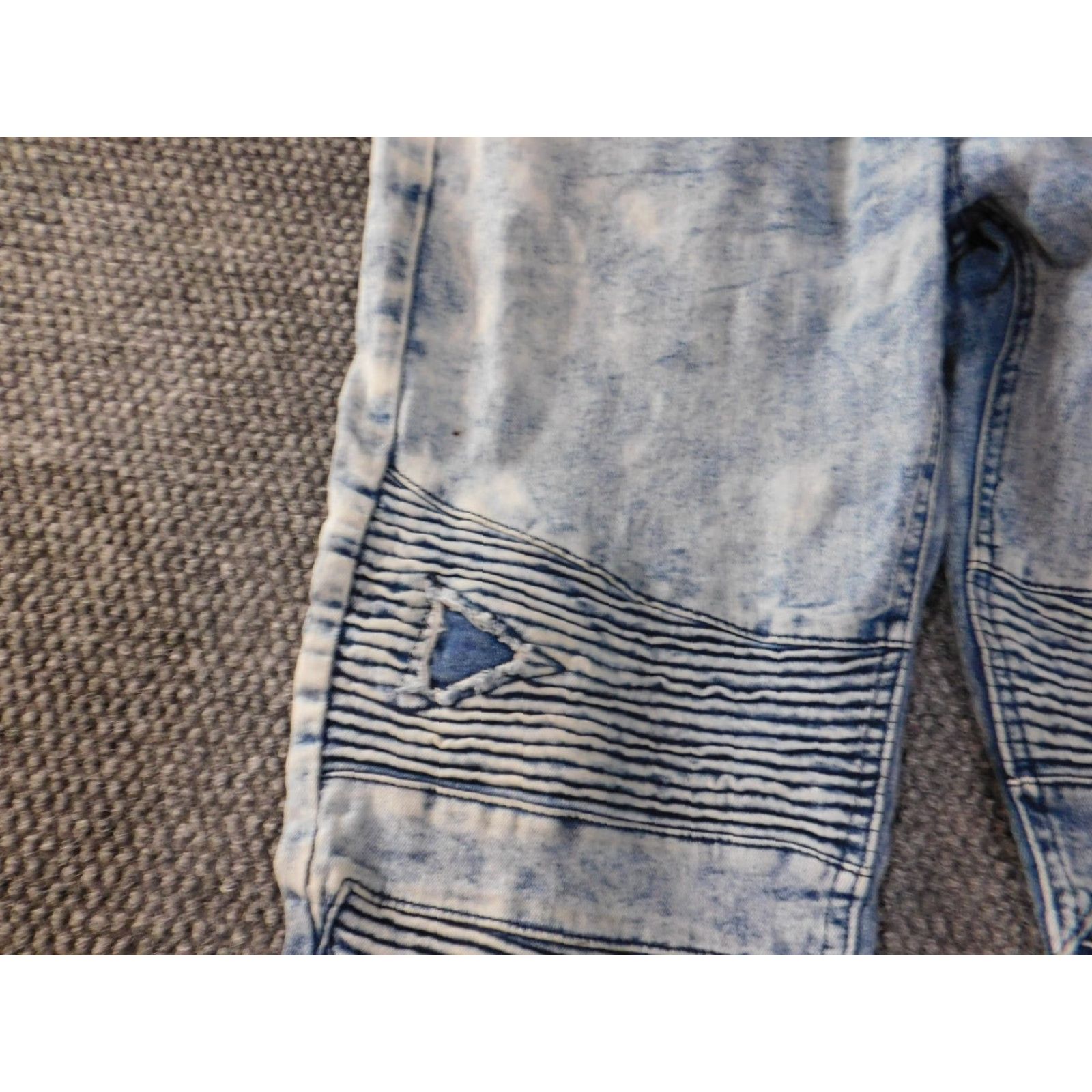 Phat Farm Phat Farm Jeans 34x28 Blue Skinny Denim Cotton Zipper Pockets Mens Regular Distressed 90s Hip-Hop Vintage N/A Size US 34 / EU 50 - 3 Thumbnail