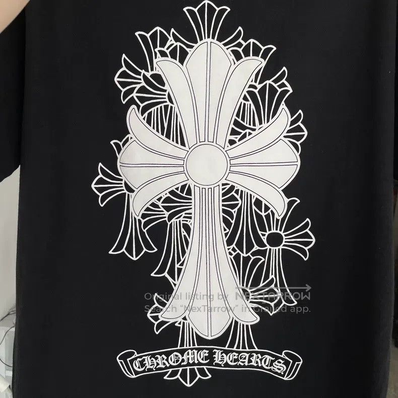 Chrome Hearts CHROME HEARTS Size L Black Phantom Cross Short Sleeve Size US L / EU 52-54 / 3 - 5 Thumbnail