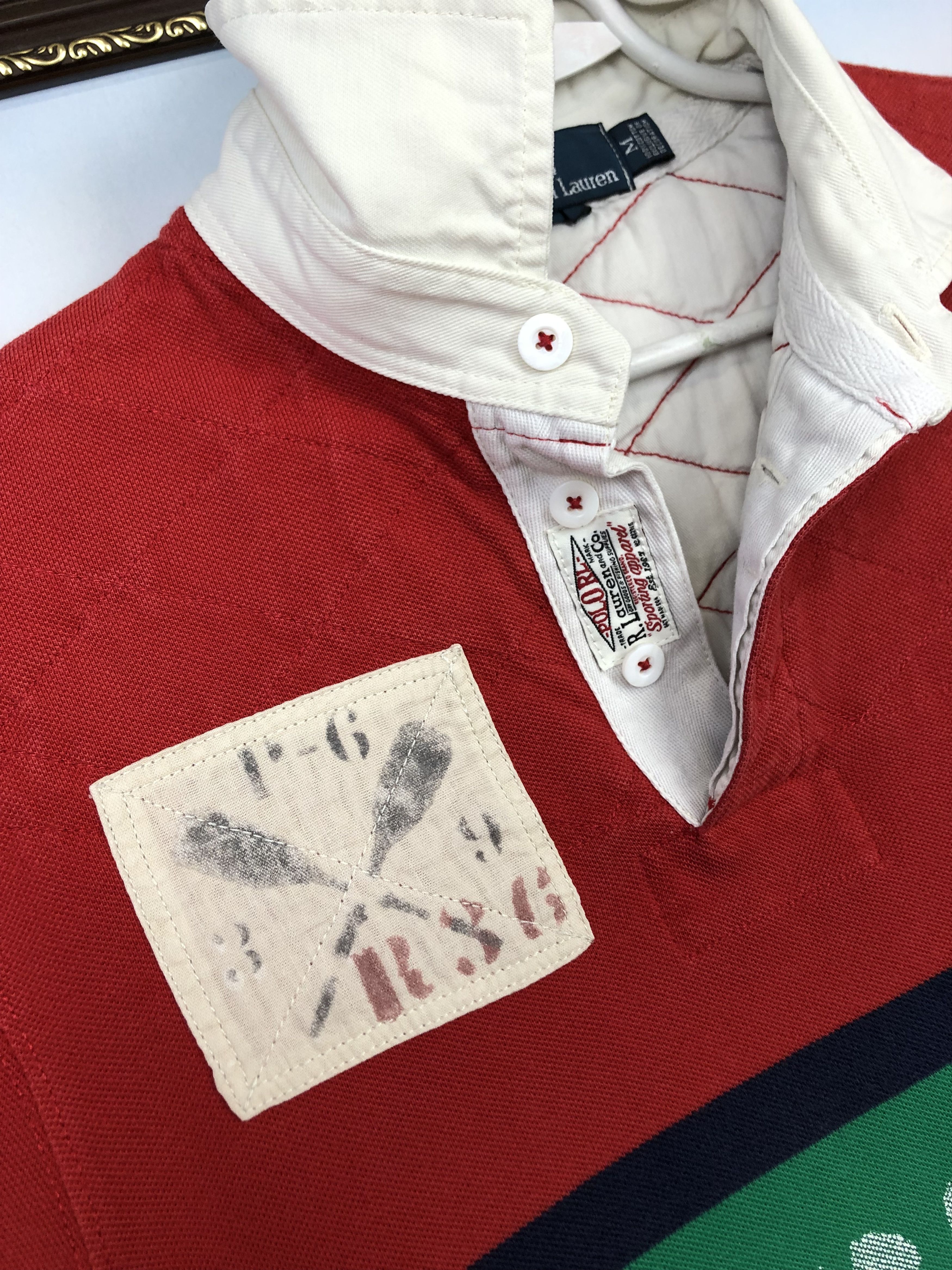 Polo Ralph Lauren Vintage Polo Ralph Lauren Shirt RL Guide Spell Out Slim Fit Size US M / EU 48-50 / 2 - 3 Thumbnail