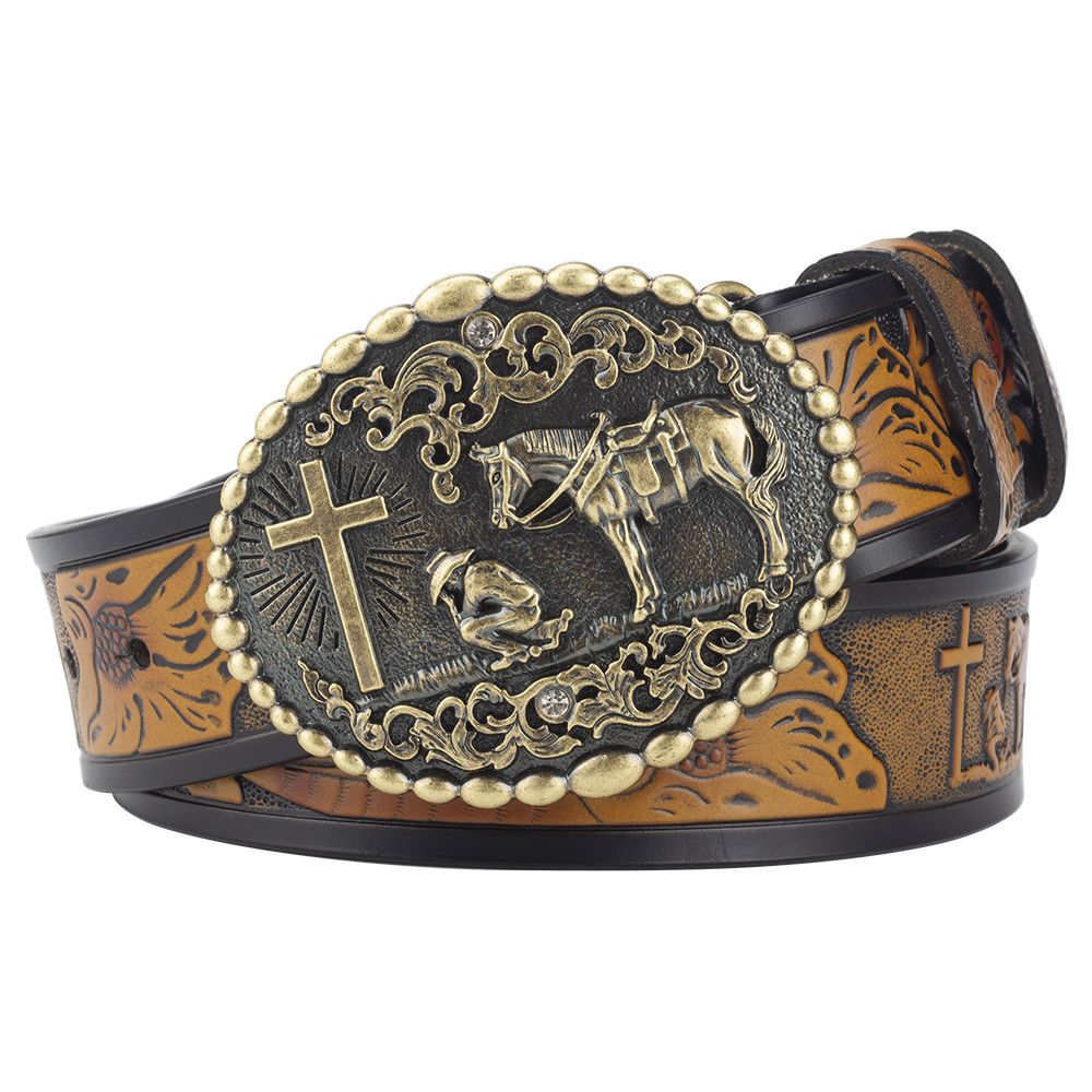 Designer Vintage Vintage Belt Riveted Belts Menswear Accessories Size ONE SIZE - 1 Thumbnail