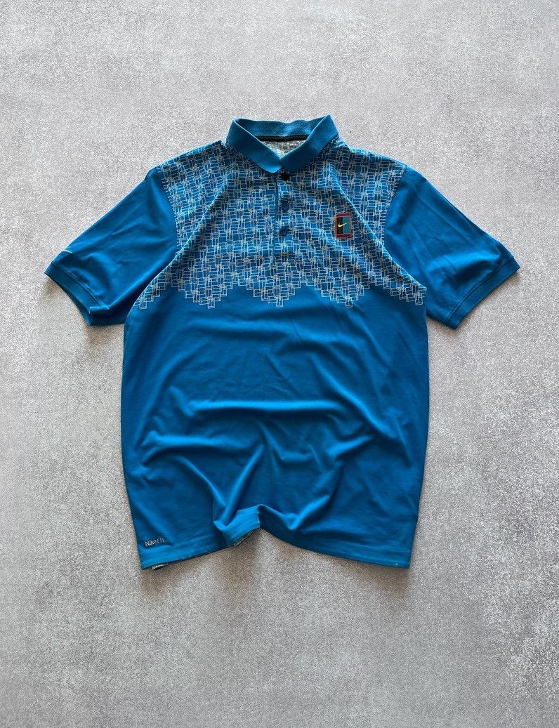 Nike Vintage Nike Court Blue Polo Shirt Y2K XL Size US XL / EU 56 / 4 - 1 Thumbnail