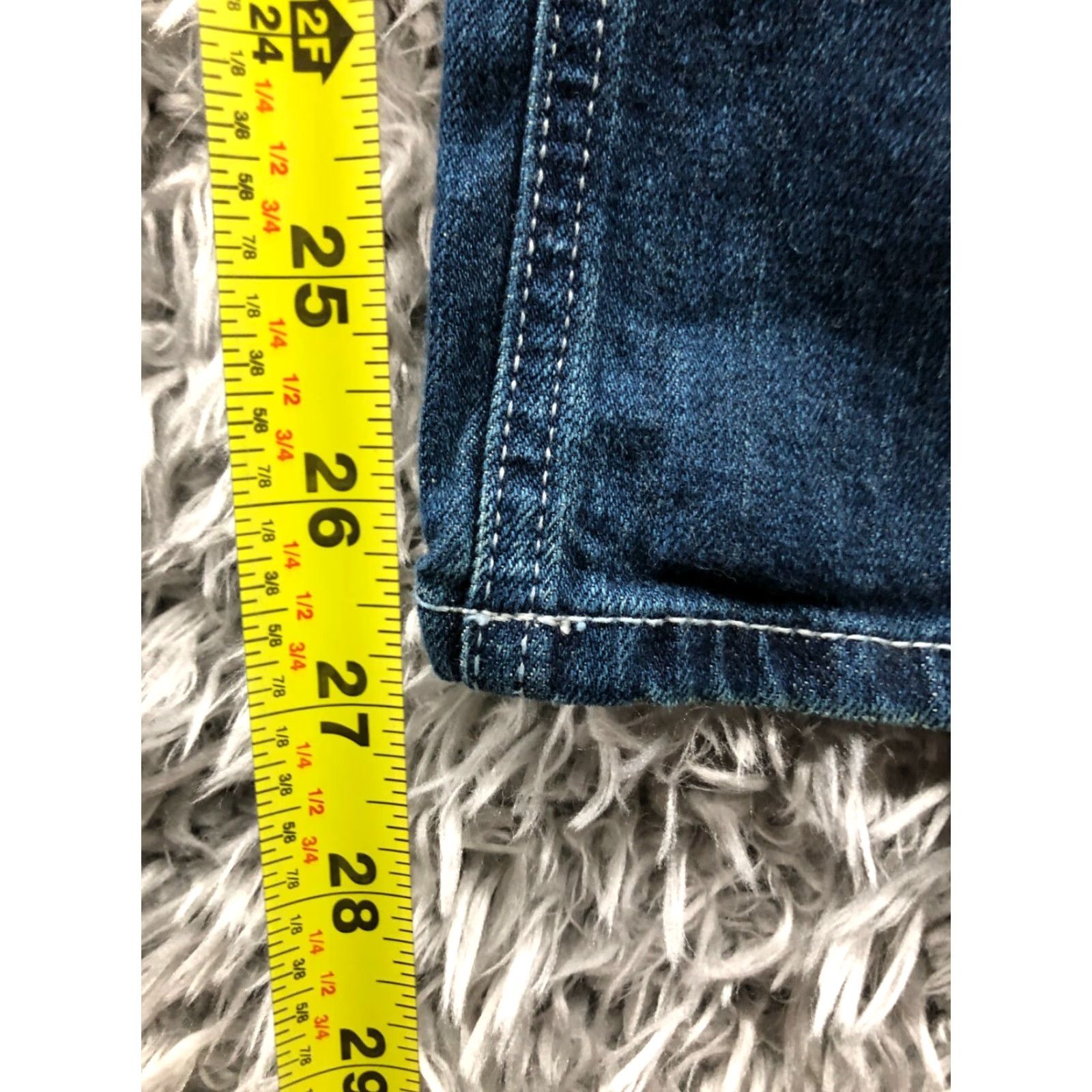Denime Mudd Jeans Straight 3 Juniors Low Rise Medium Wash Blue Denim - Size 3, Regular, 26-28 Inferior? Size 26" / US 2 / IT 38 - 3 Thumbnail
