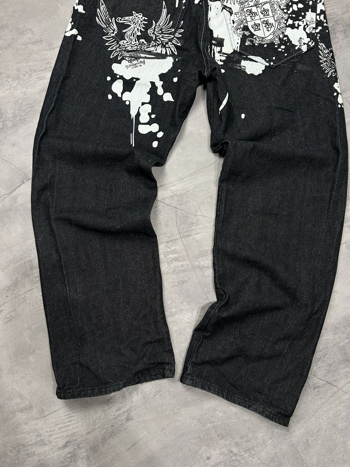Vintage Vintage Y2K Akdemiks Embroidered Baggy Jeans Size US 36 / EU 52 - 2 Thumbnail