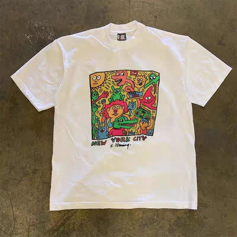 Japanese Brand × Vintage White casual retro animal print cotton t-shirt Size US M / EU 48-50 / 2 - 1 Thumbnail