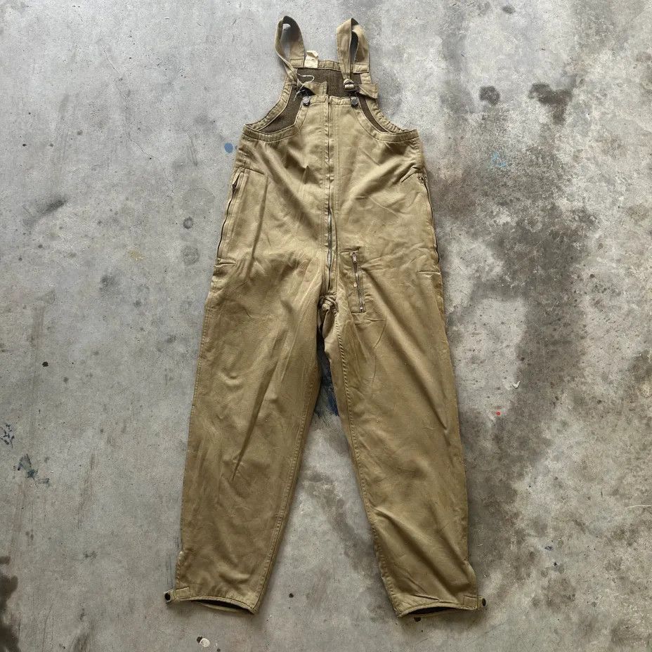 Other Vintage 40s WWII Armored Tanker Combat Trousers Overalls Size US 36 / EU 52 - 1 Thumbnail