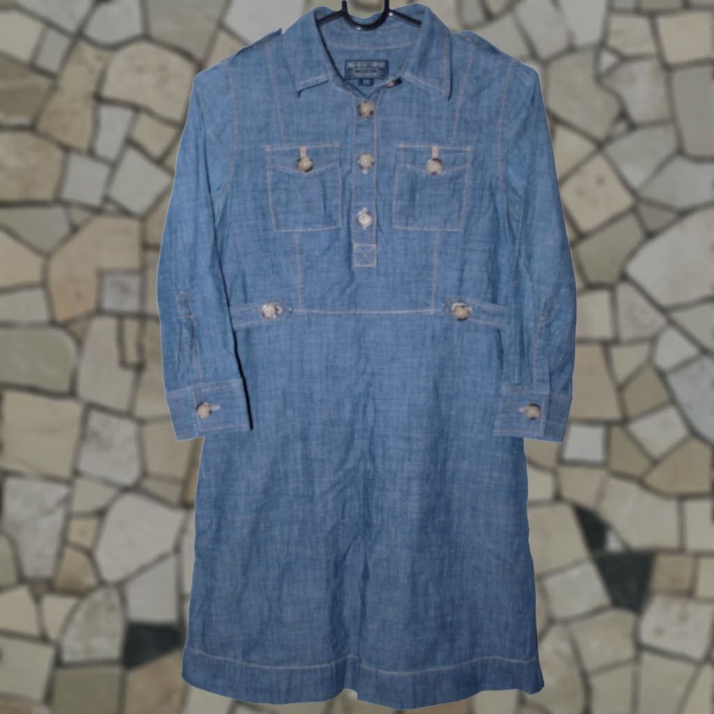 Ralph Lauren Ralph Lauren womens tunic dress XS Blue Cotton Size 26" / US 2 / IT 38 - 1 Thumbnail