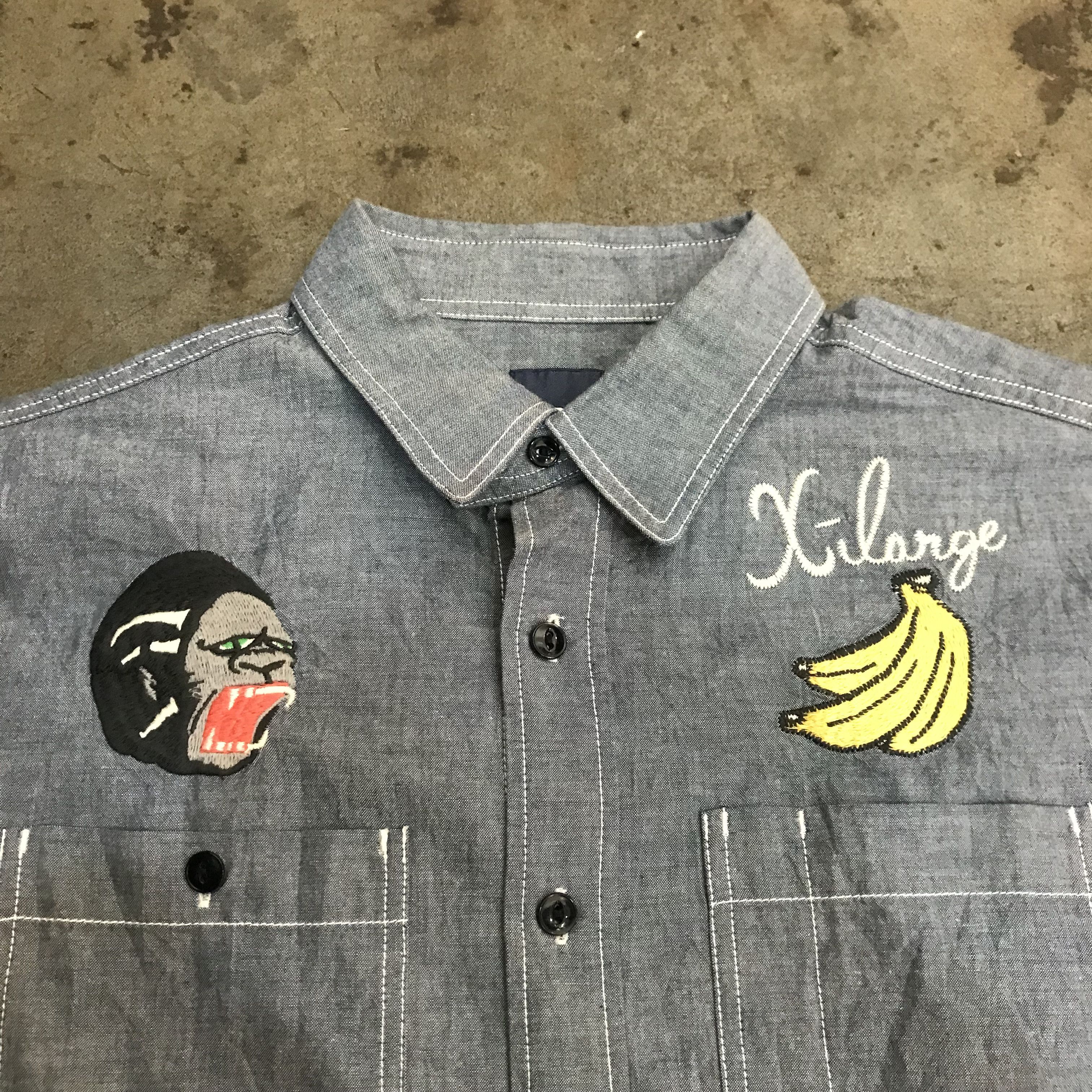 Hysteric Glamour × Xlarge Vintage X Large CPO military Chambray California Shirt Grey Size US M / EU 48-50 / 2 - 3 Thumbnail