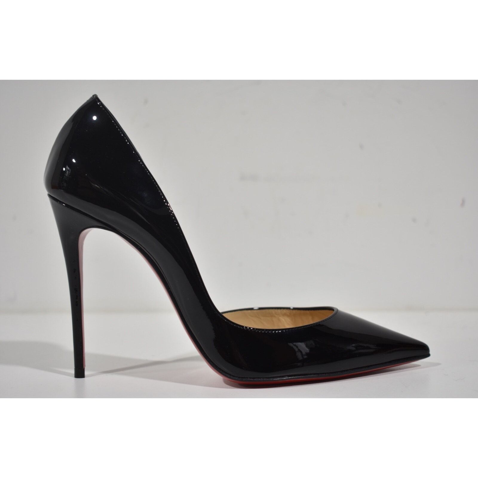 Christian Louboutin Christian Louboutin Iriza 100 Black Patent Leather Classic Size US 7.5 / IT 37.5 - 2 Thumbnail