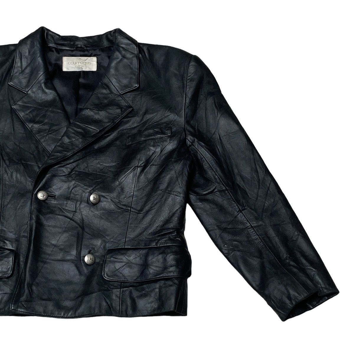 Courreges Vintage Brand Courreges Paris Leather Jacket 1990s Size US XS / EU 42 / 0 - 4 Thumbnail