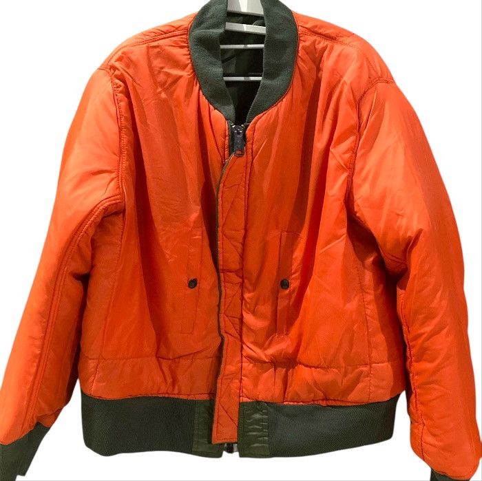 Marithe + Francois Girbaud Corinth MFG MA-1 Vintage Flight Reversible Bomber Jacket Size US L / EU 52-54 / 3 - 3 Thumbnail