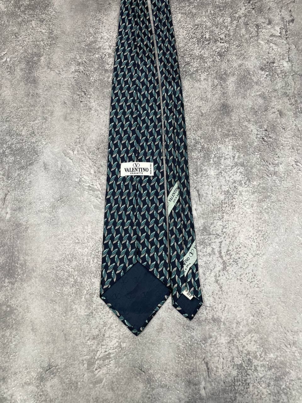 Valentino Valentino Cravatte Silk Tie Patterned Blue Green Size ONE SIZE - 4 Thumbnail