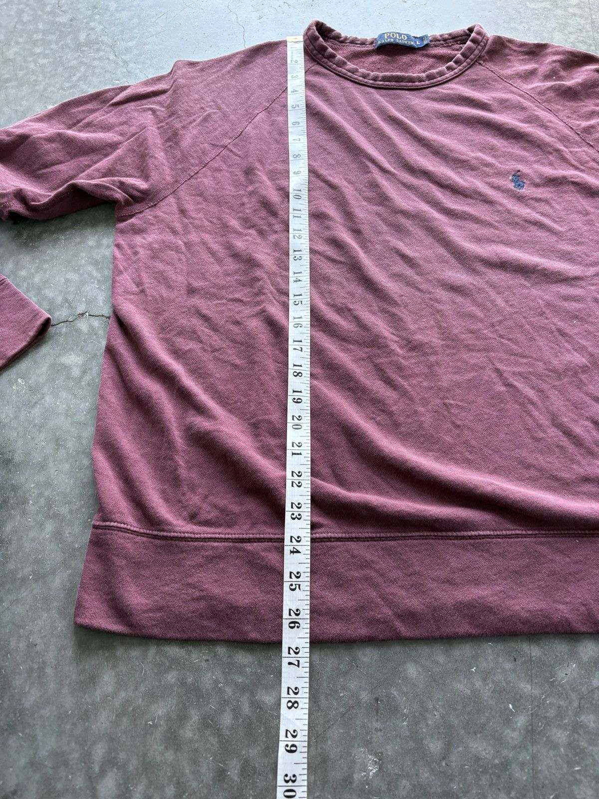 Polo Ralph Lauren Vintage Y2K Polo Ralph Lauren Raglan Sweatshirt Burgundy Size US L / EU 52-54 / 3 - 8 Thumbnail