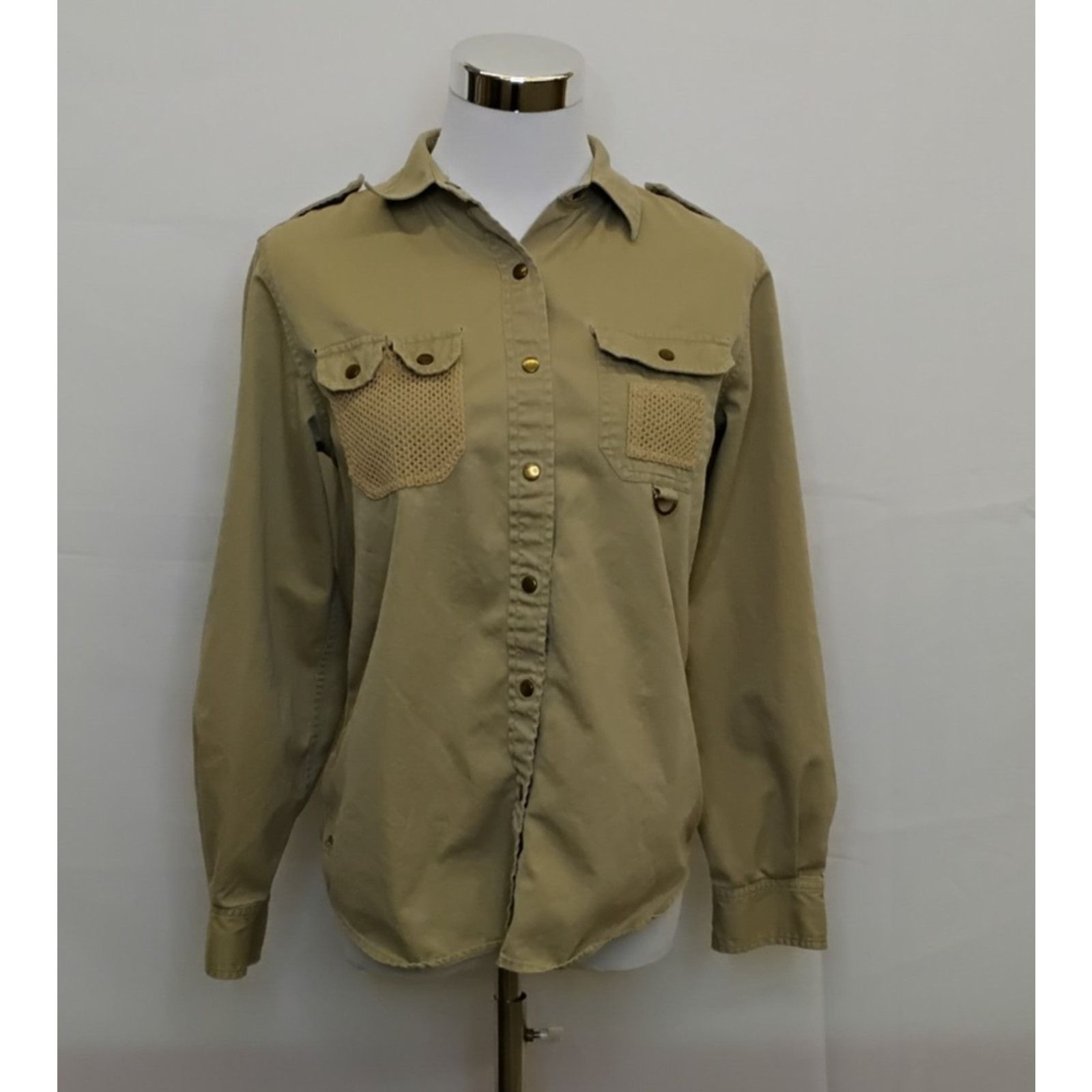 Lauren Ralph Lauren Ralph Lauren Safari Shirt Women's M 1990s Stress Hole Size M / US 6-8 / IT 42-44 - 2 Thumbnail