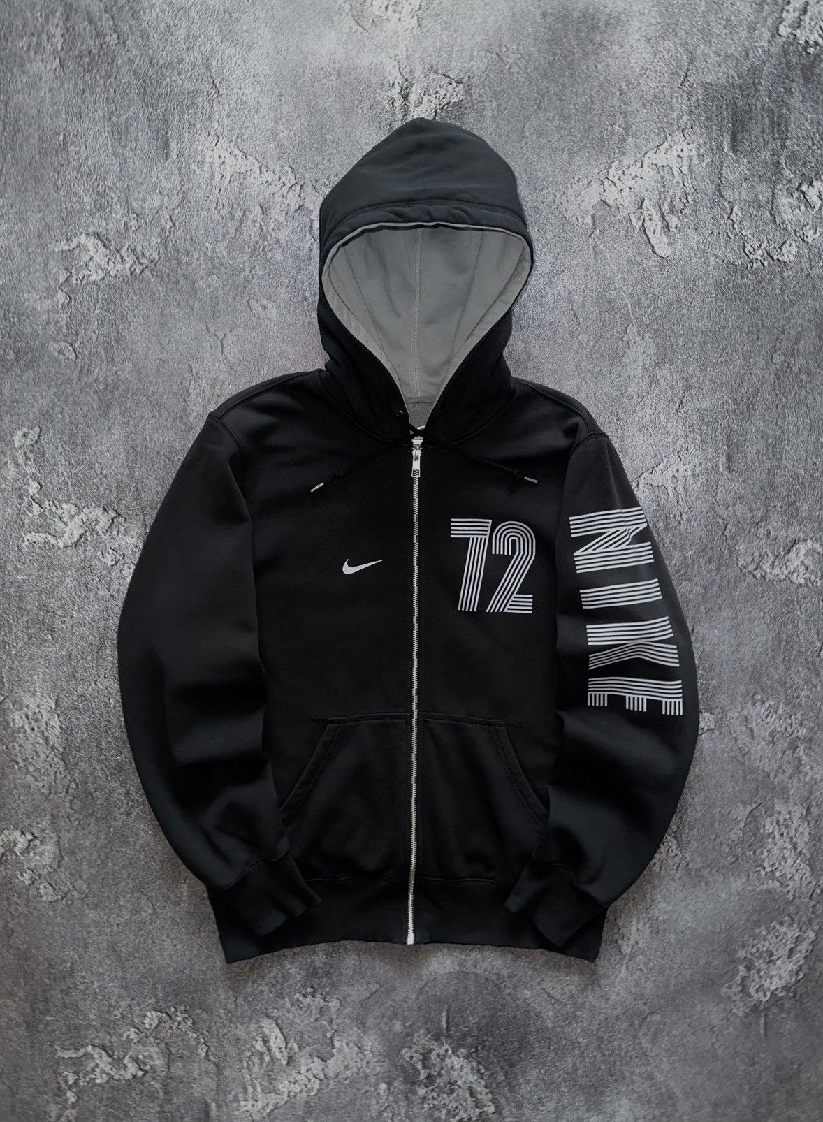 トップス 00s old nike center logo zip up hoodie Vintage 00's Nike Small Swoosh Blue Full Zip Hoodie Size Large | eBay